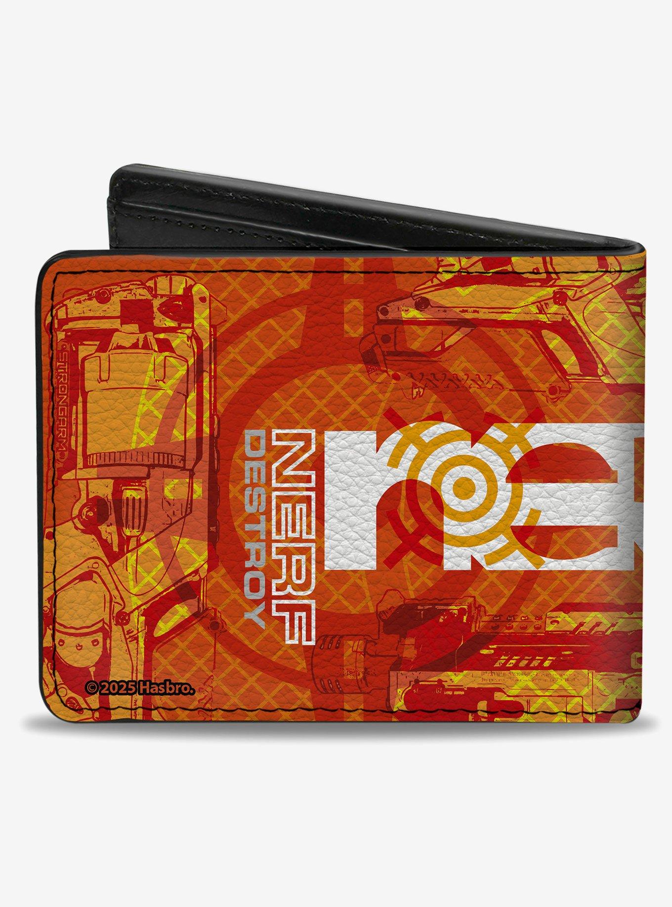 Nerf Search Destroy Blasters Collagess Bifold Wallet, , hi-res
