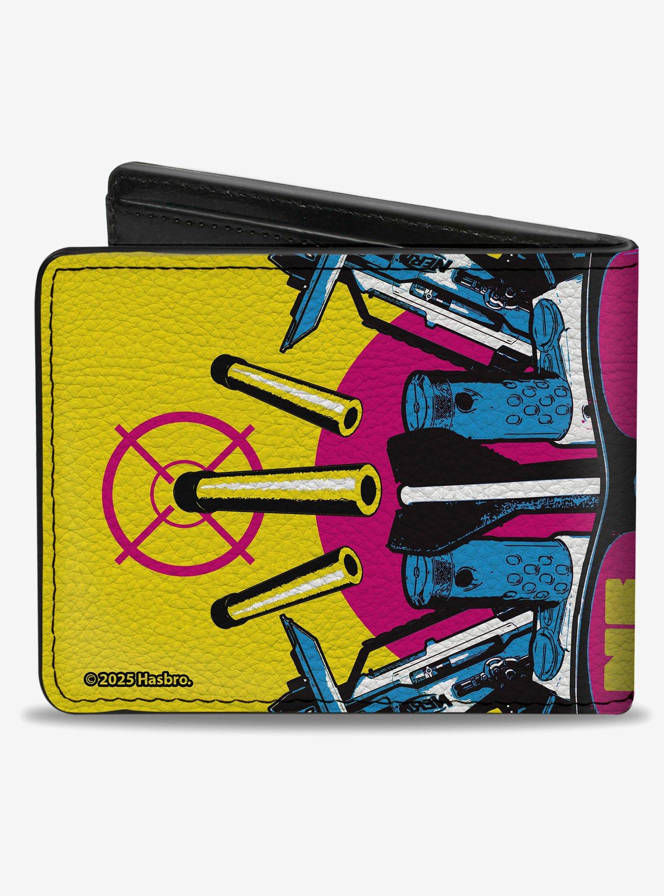 Nerf Vortex and Blaster Sunglasses Collage Pink Bifold Wallet, , hi-res