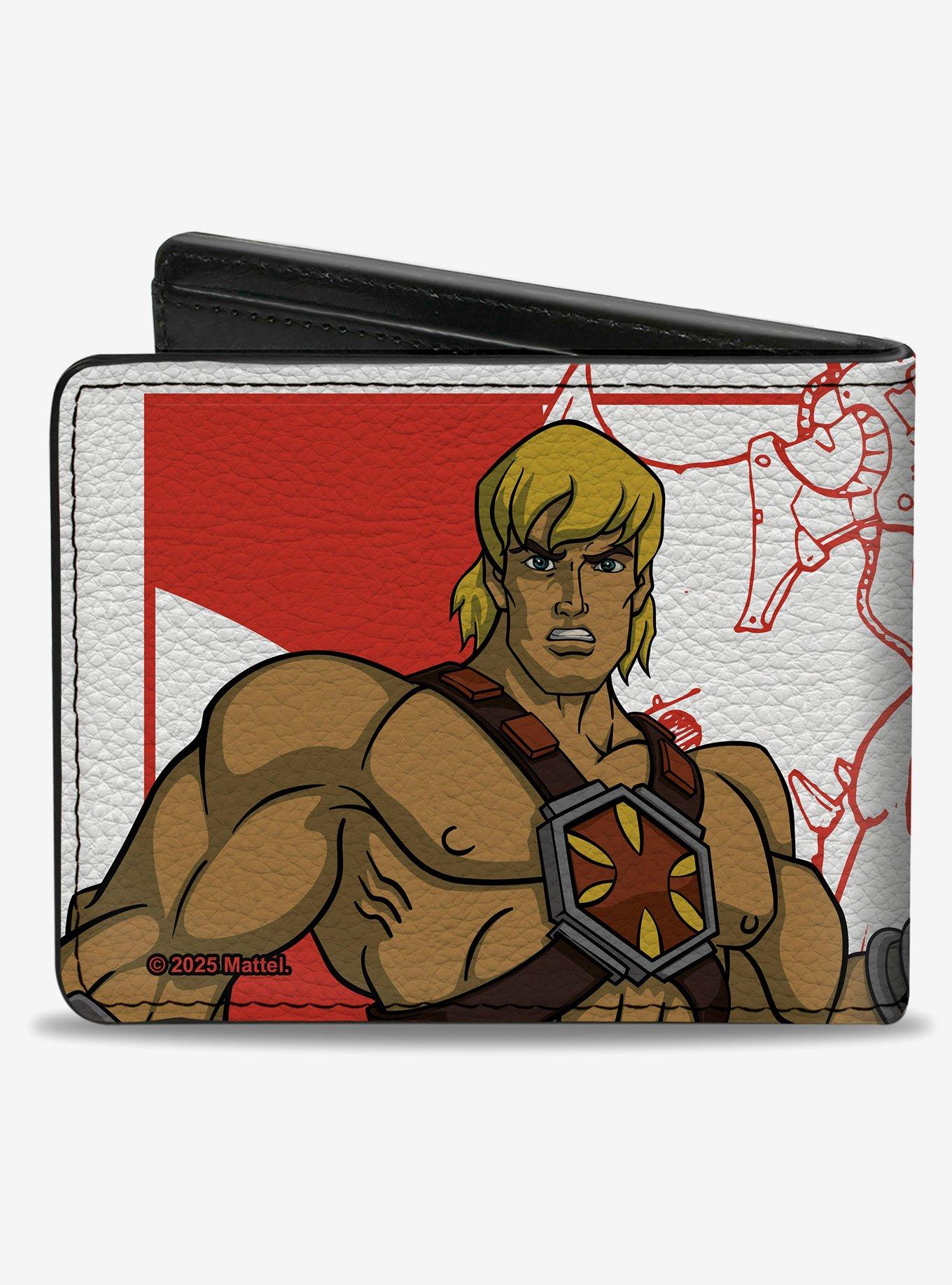 Masters of the Universe He Man I Have the Power Pose and Sketch Bifold Wallet, , hi-res