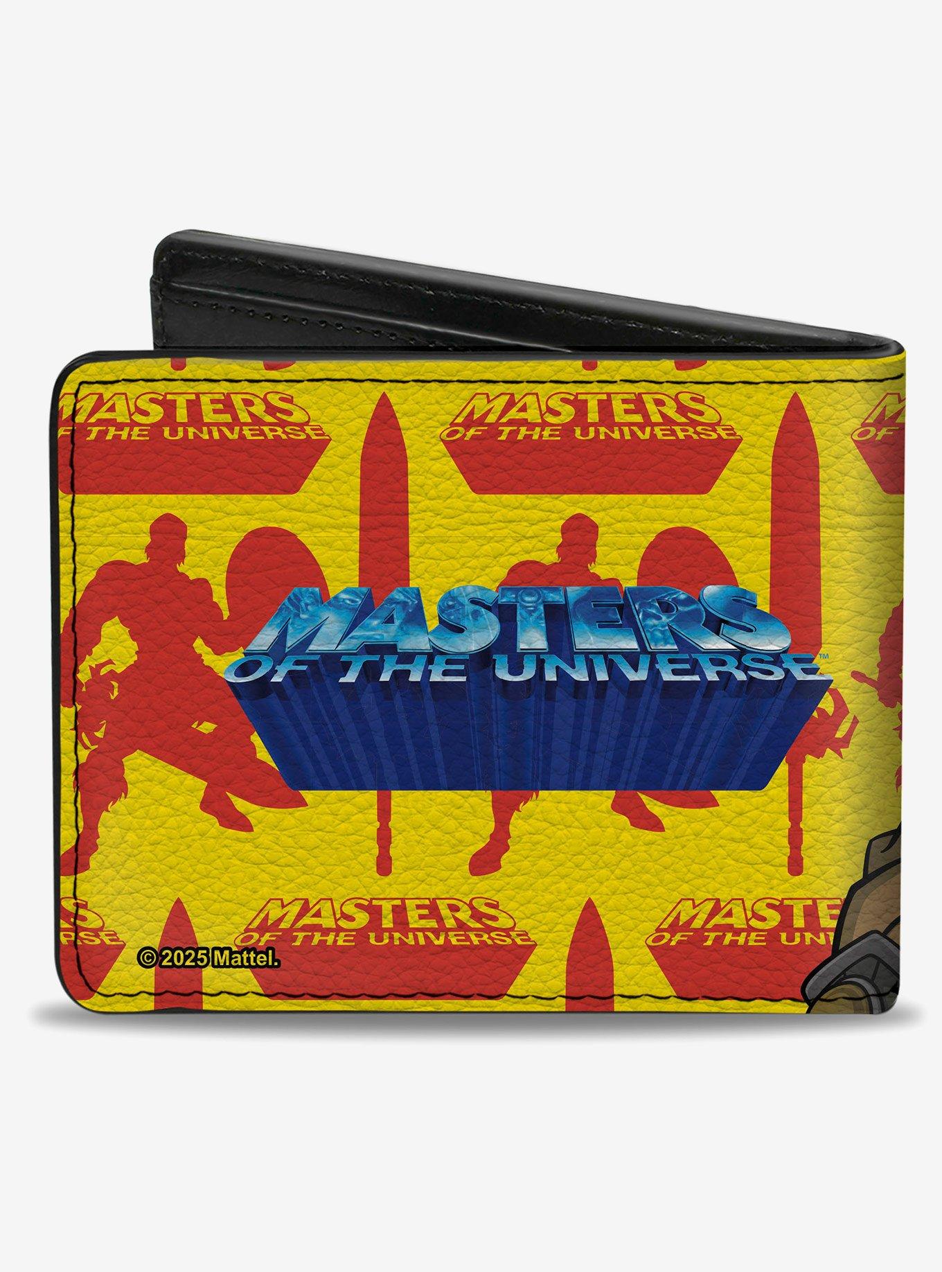 Masters of the Universe He Man Pose and Logo Bifold Wallet, , hi-res