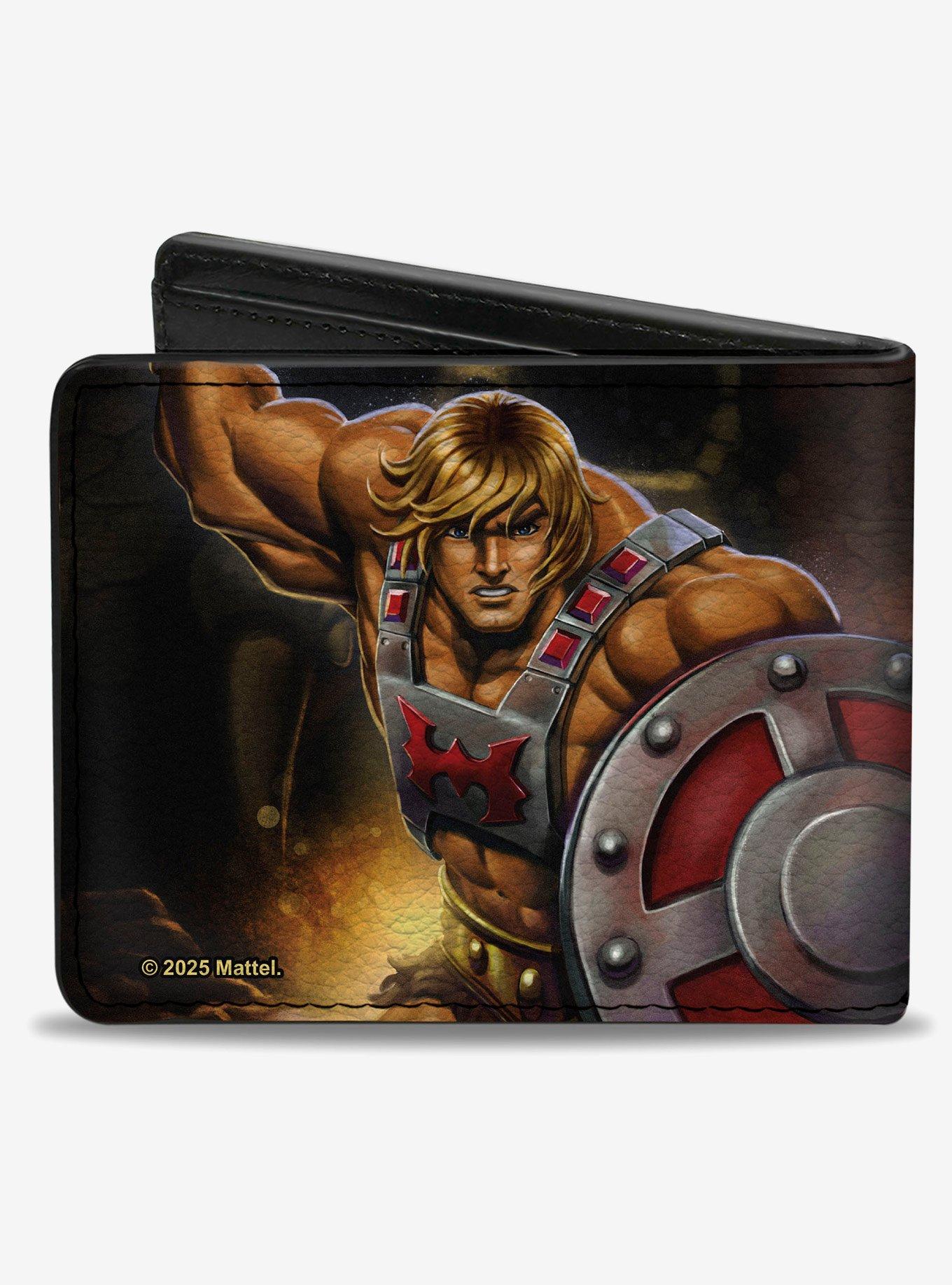 Masters of the Universe Revelation He Man Shield Pose Logo Bifold Wallet