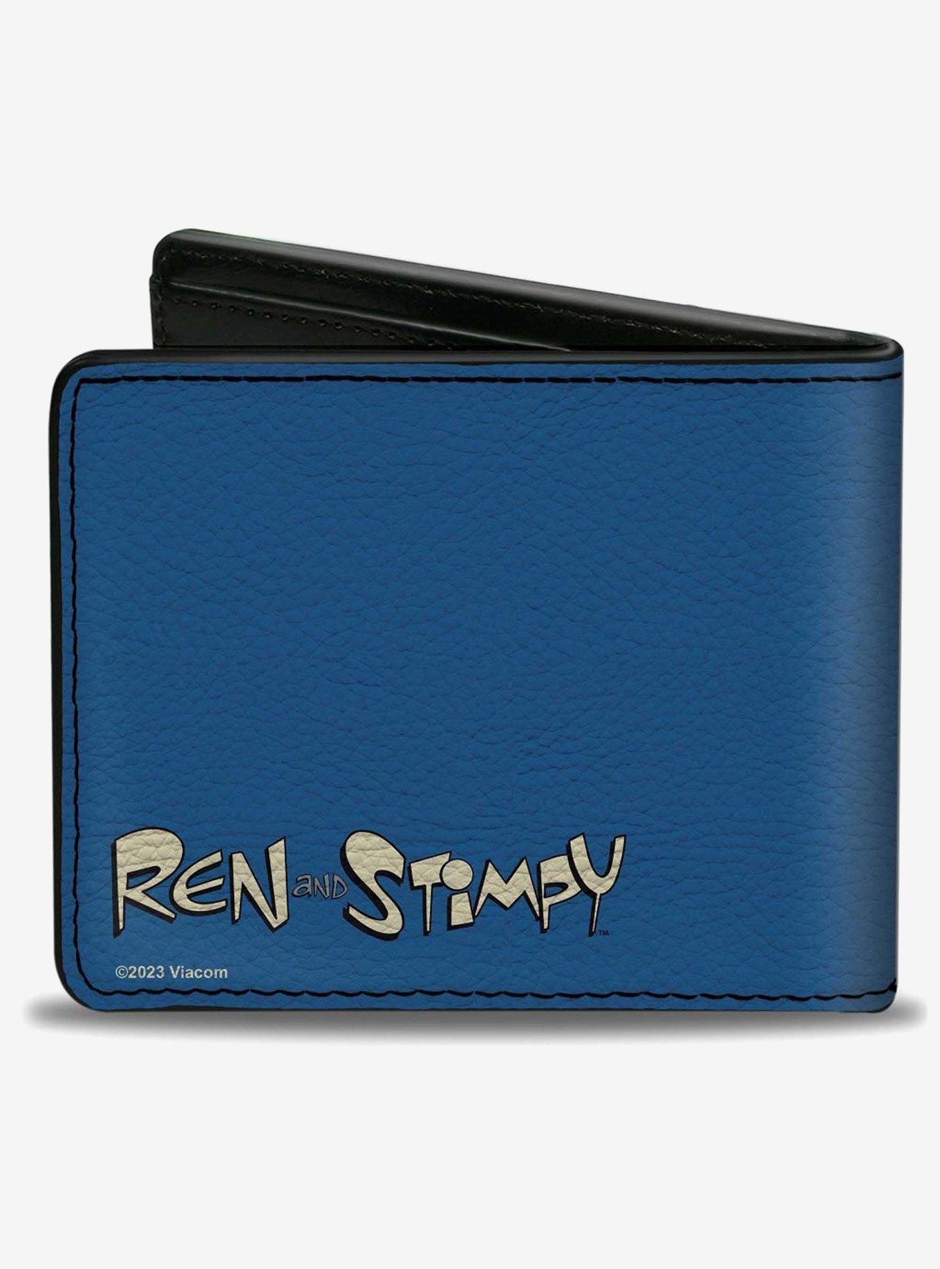 Ren and Stimpy Hands Behind Back Pose Bifold Wallet, , hi-res
