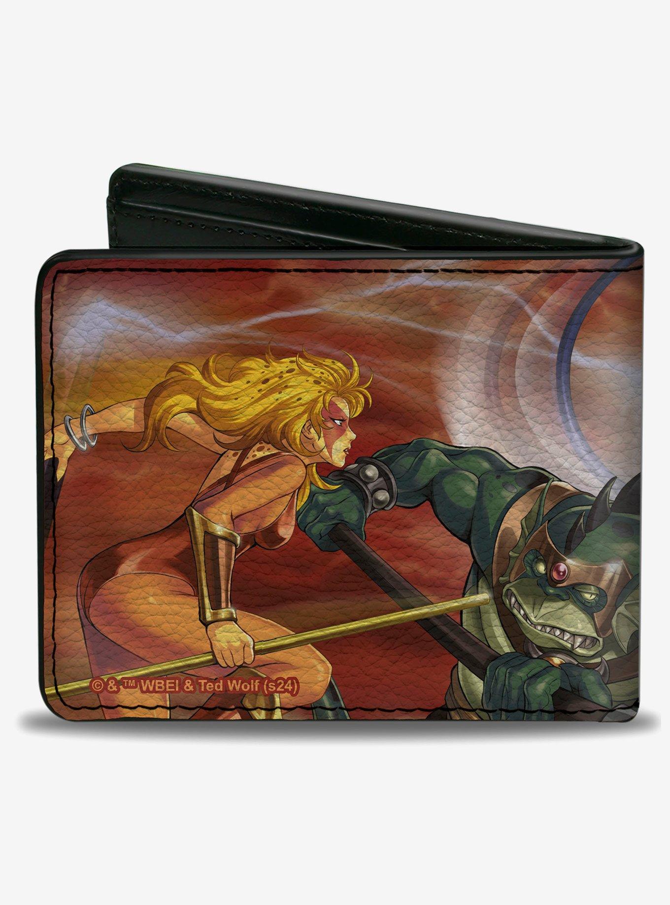 ThunderCats Slithe Cheetara Tygra Battle Scene Bifold Wallet