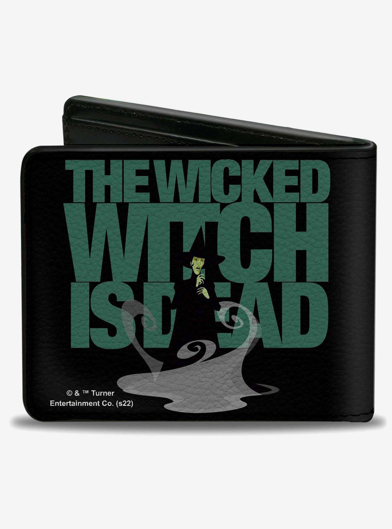 The Wizard of Oz The Wicked Witch is Dead Quote Greens Bifold Wallet