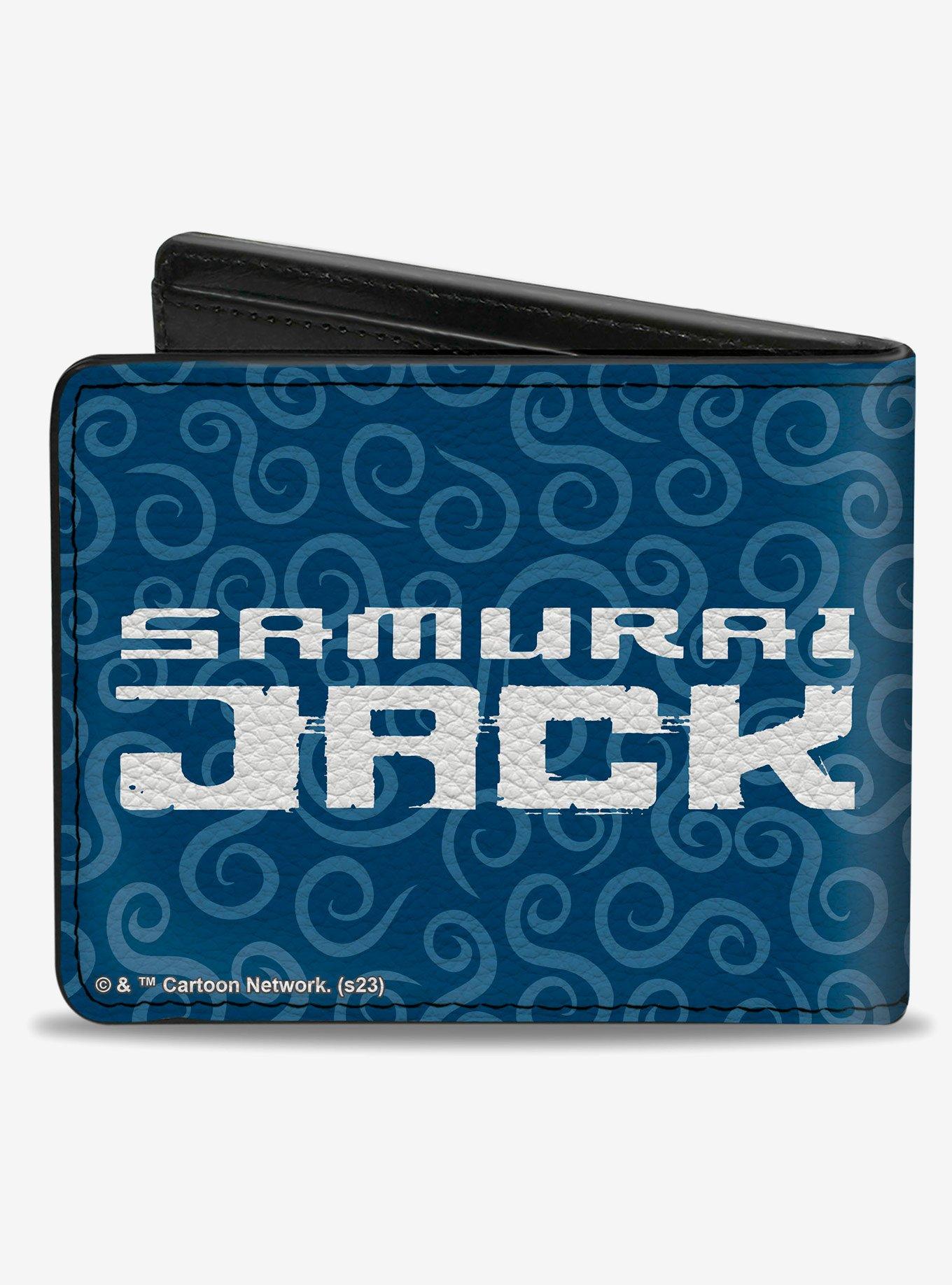 Samurai Jack My Quest Continues Katana Pose Swirl Bifold Wallet, , hi-res