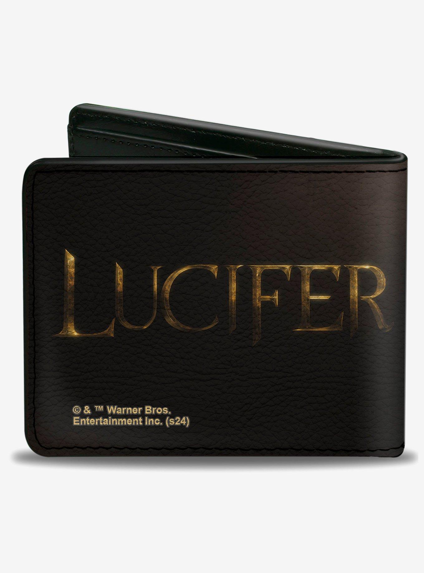Lucifer Title Logo Gold Bifold Wallet