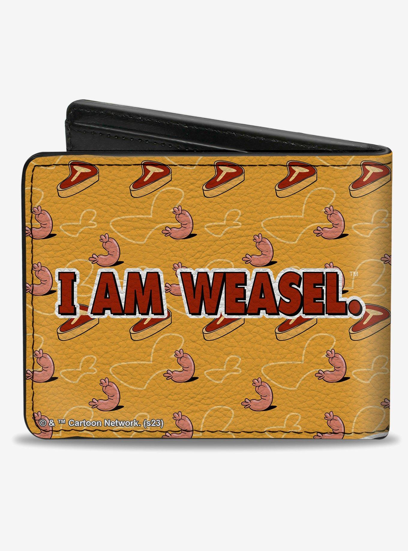 I Am Weasel IR Baboon Pose and Title Logo Bifold Wallet, , hi-res