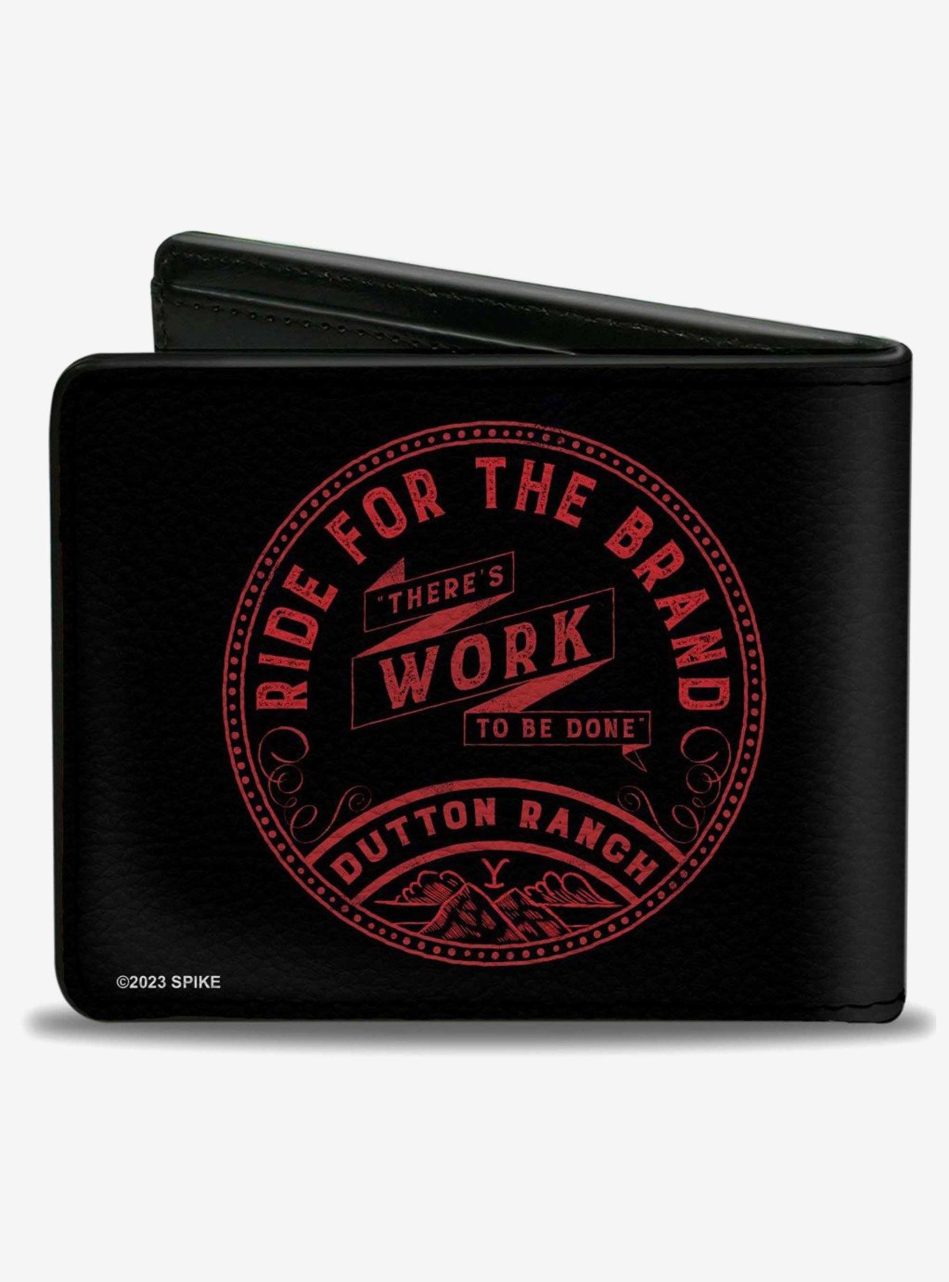 Yellowstone Showtone Ride For the Brand Dutton Ranch Logo Bifold Wallet, , hi-res