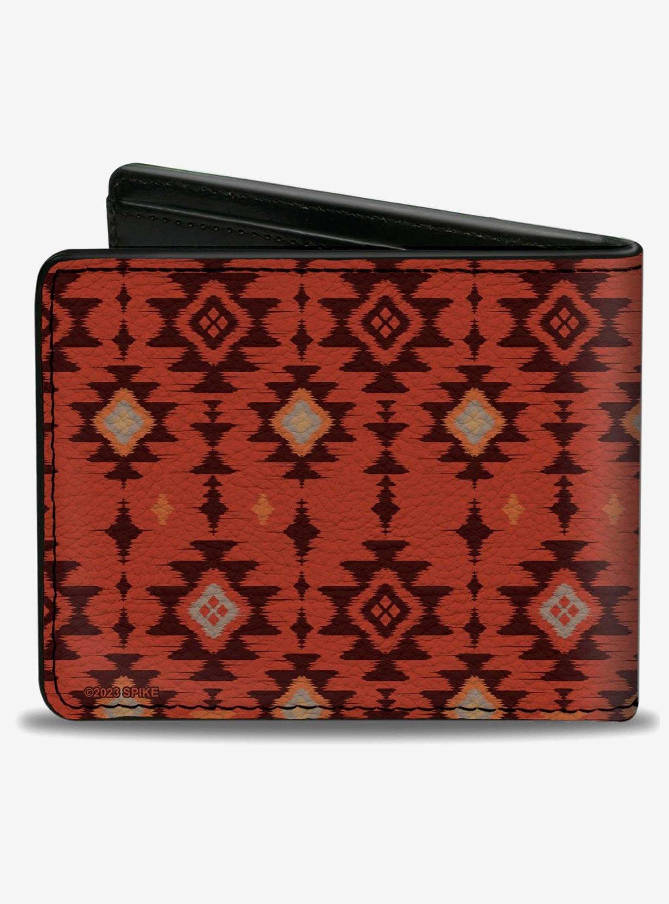 Yellowstone Showtone Dutton Ranch Est 1886 and Native American Pattern Bifold Wallet, , hi-res