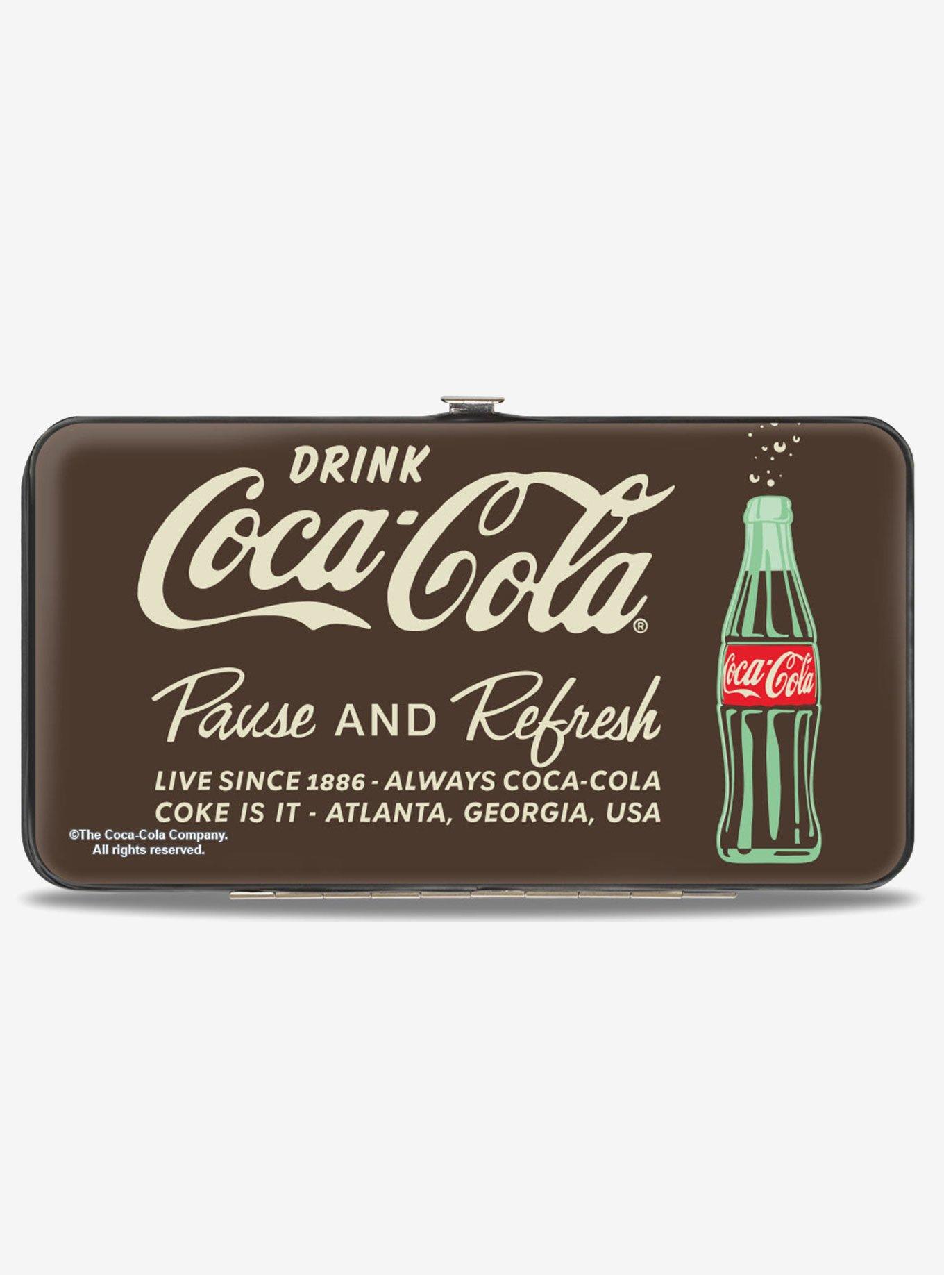 Coca-Cola Drink Coca Cola Pause and Refresh Bottle Hinged Wallet