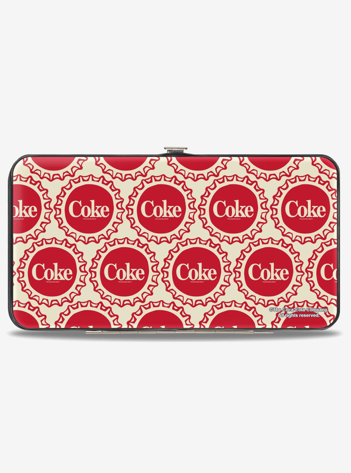 Coca-Cola Coke Bottle Caps Collage Hinged Wallet