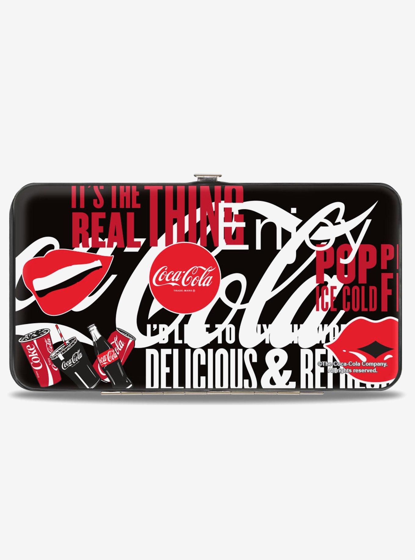 Coca-Cola Its The Real Thing Collage Hinged Wallet
