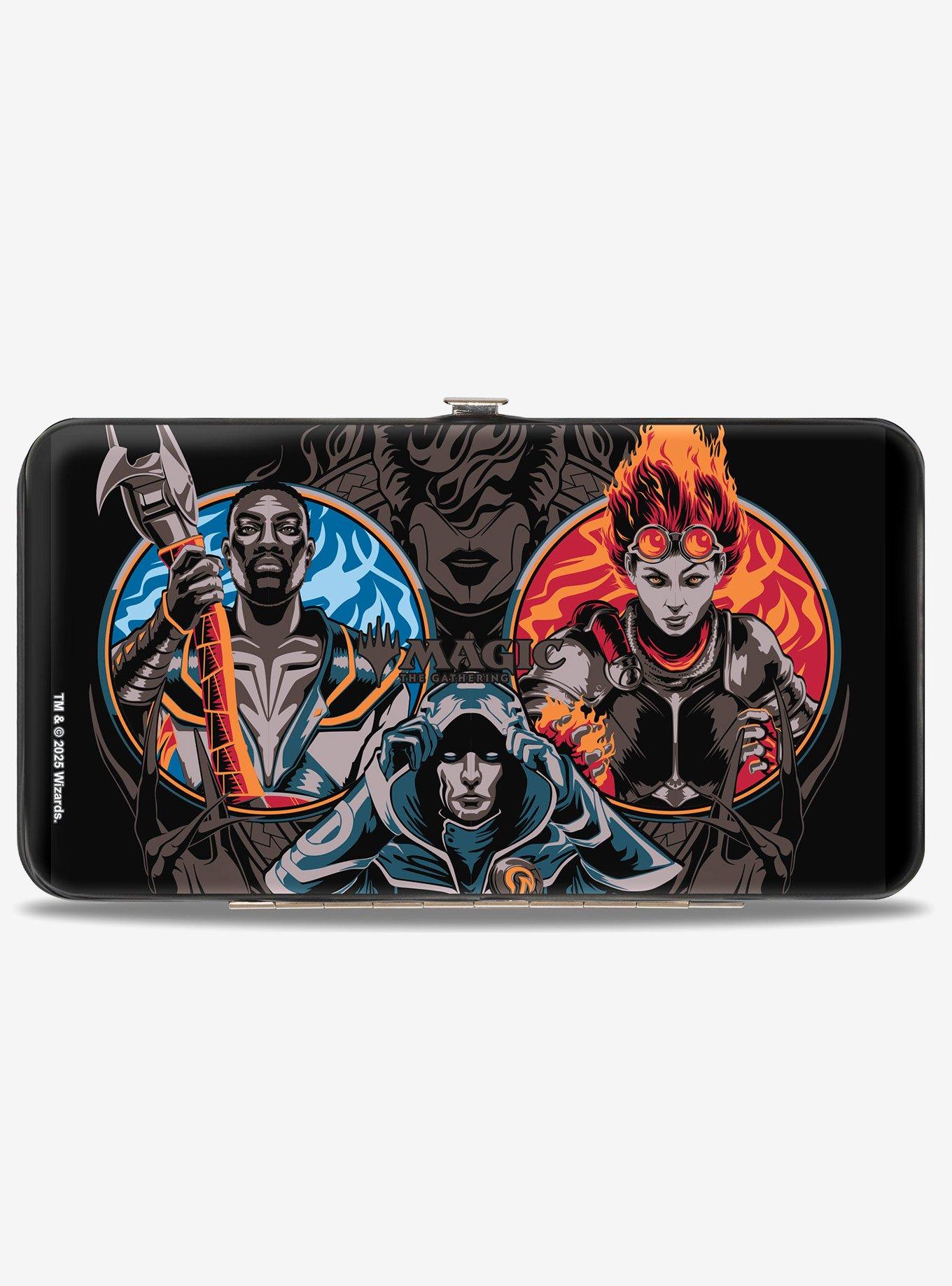 Magic Three Planeswalker Poses and Logo Hinged Wallet, , hi-res