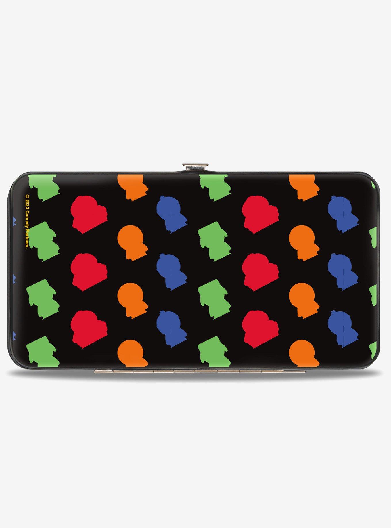 South Park Boys Sketch Blocks and Pose Monogram Hinged Wallet, , hi-res