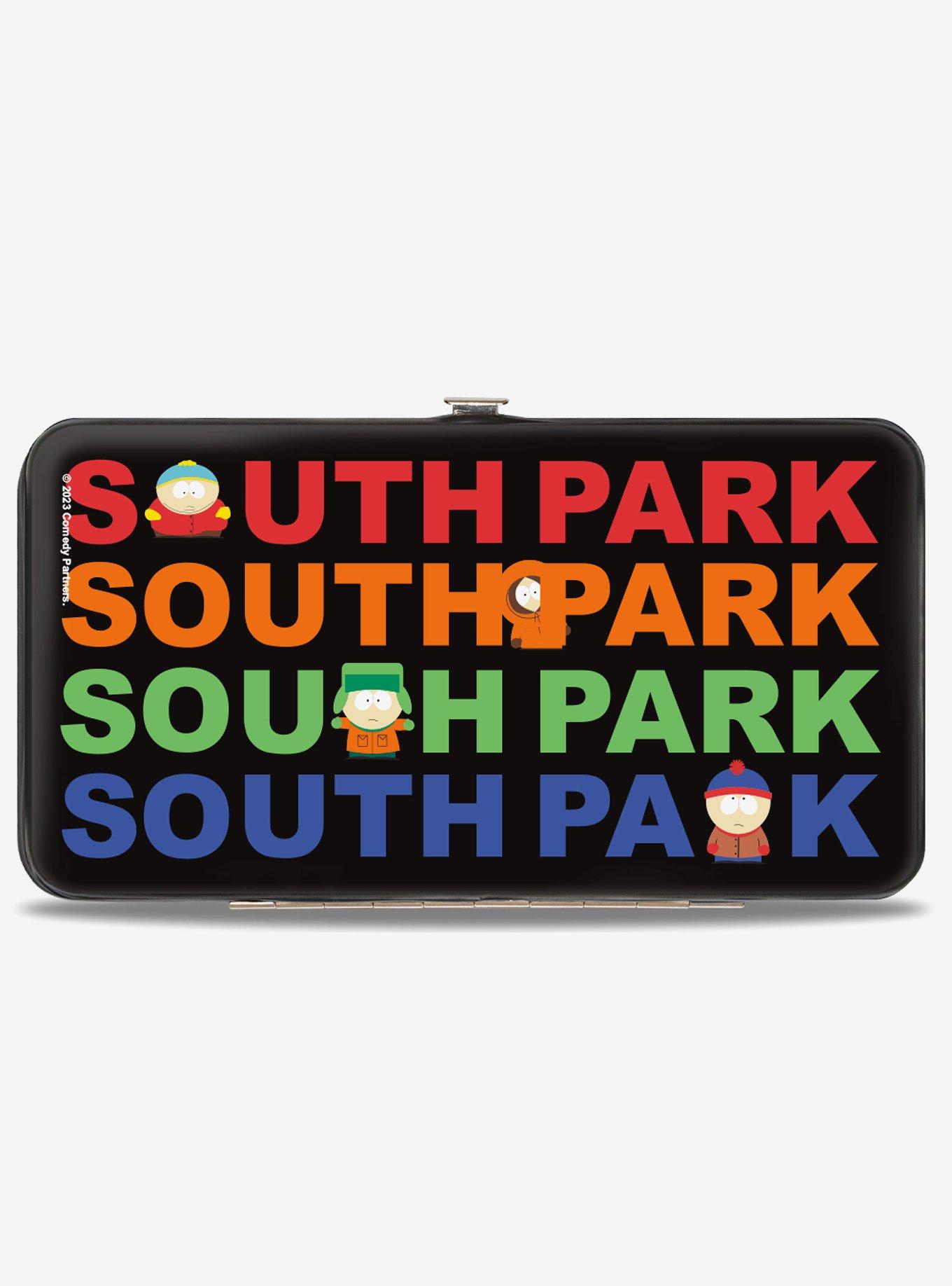 South Park Boys Peeking Pose and Logo Stacked Hinged Wallet, , hi-res