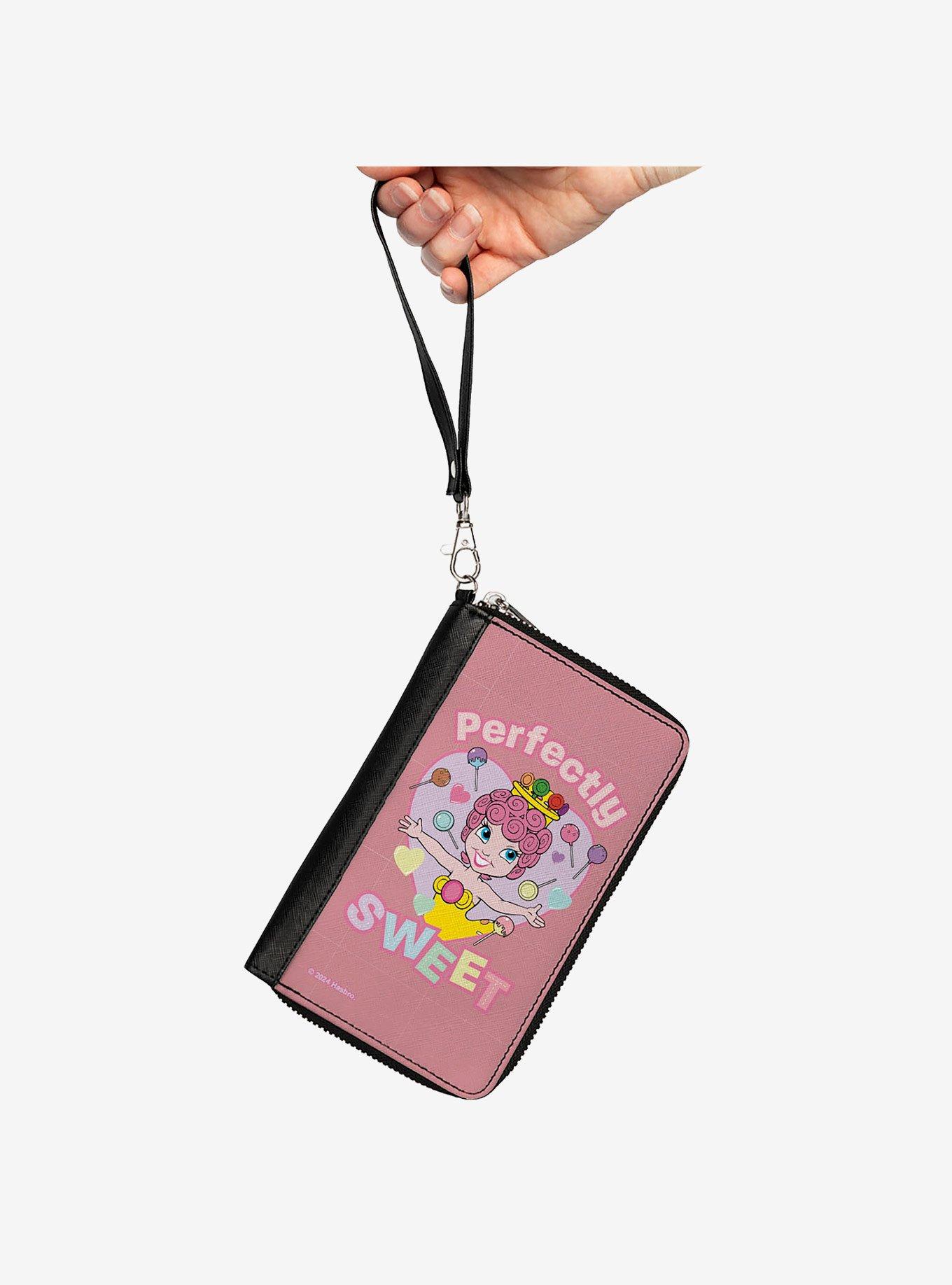 Candy Land Perfectly Sweet Princess Lolly Heart Pose Zip Around Wallet, , hi-res