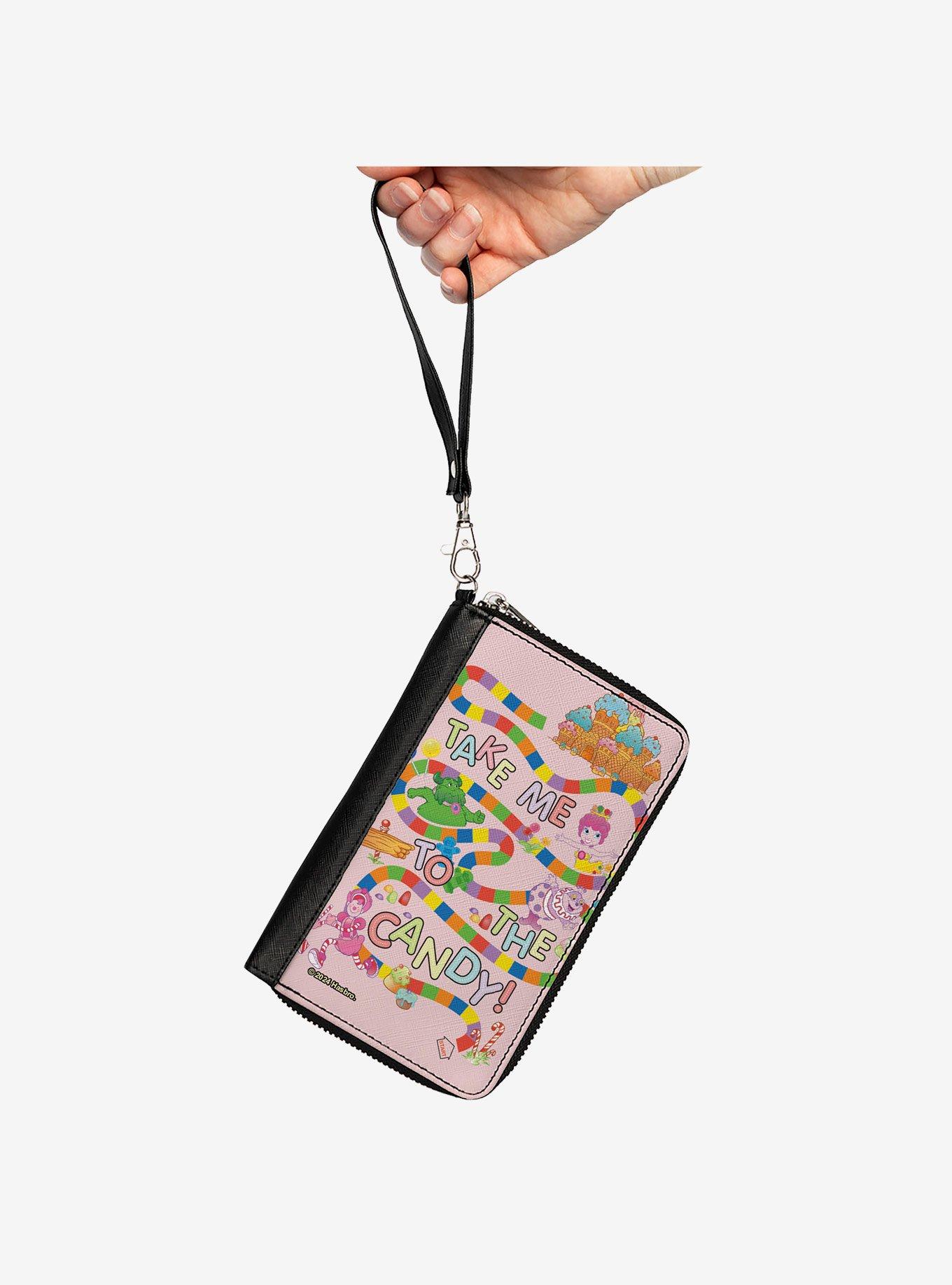Candy Land Candy Land Take Me To the Candy Character Collage Zip Around Wallet, , hi-res