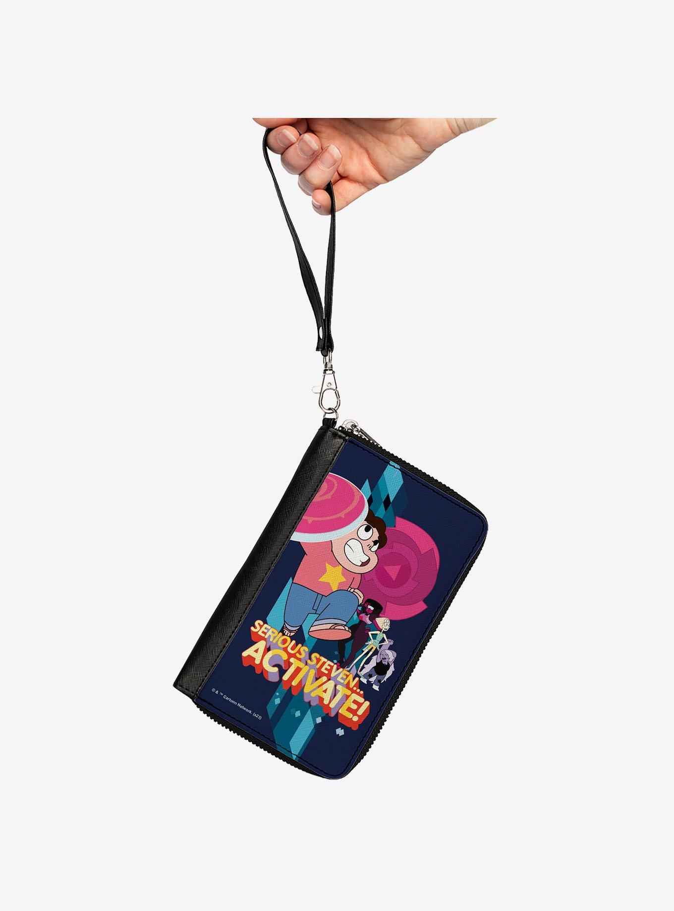 Steven Universe Serious Steven Activate Group Pose Zip Around Wallet, , hi-res