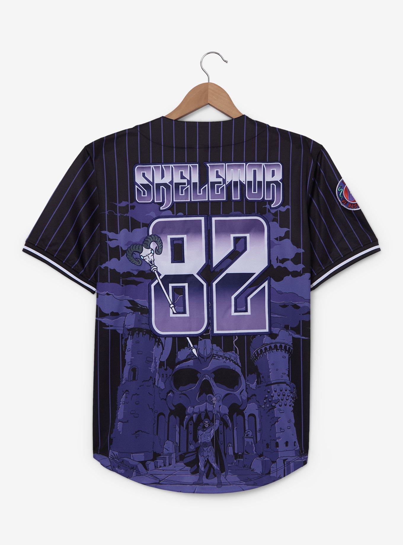 Masters Of The Universe Skeletor Castle Grayskull Baseball Jersey- BoxLunch Exclusive, , hi-res