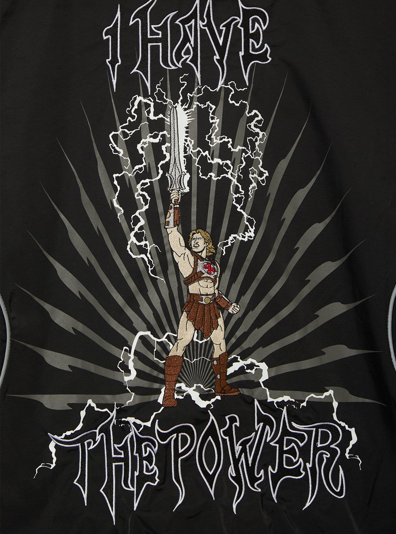 Masters of the Universe Logo Windbreaker - BoxLunch Exclusive, BLACK, alternate - view 4