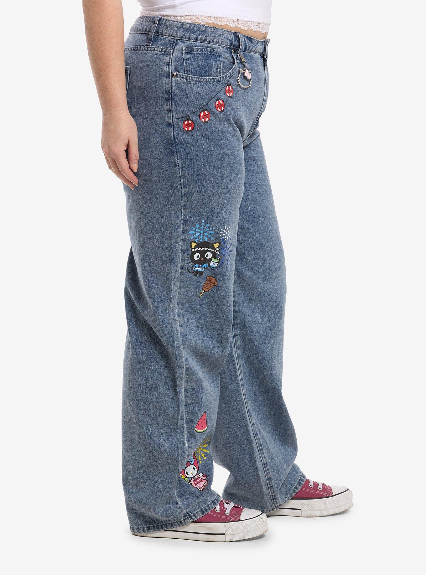 Hello Kitty And Friends Matsuri Keychain Jeans Plus Size, MULTI, alternate