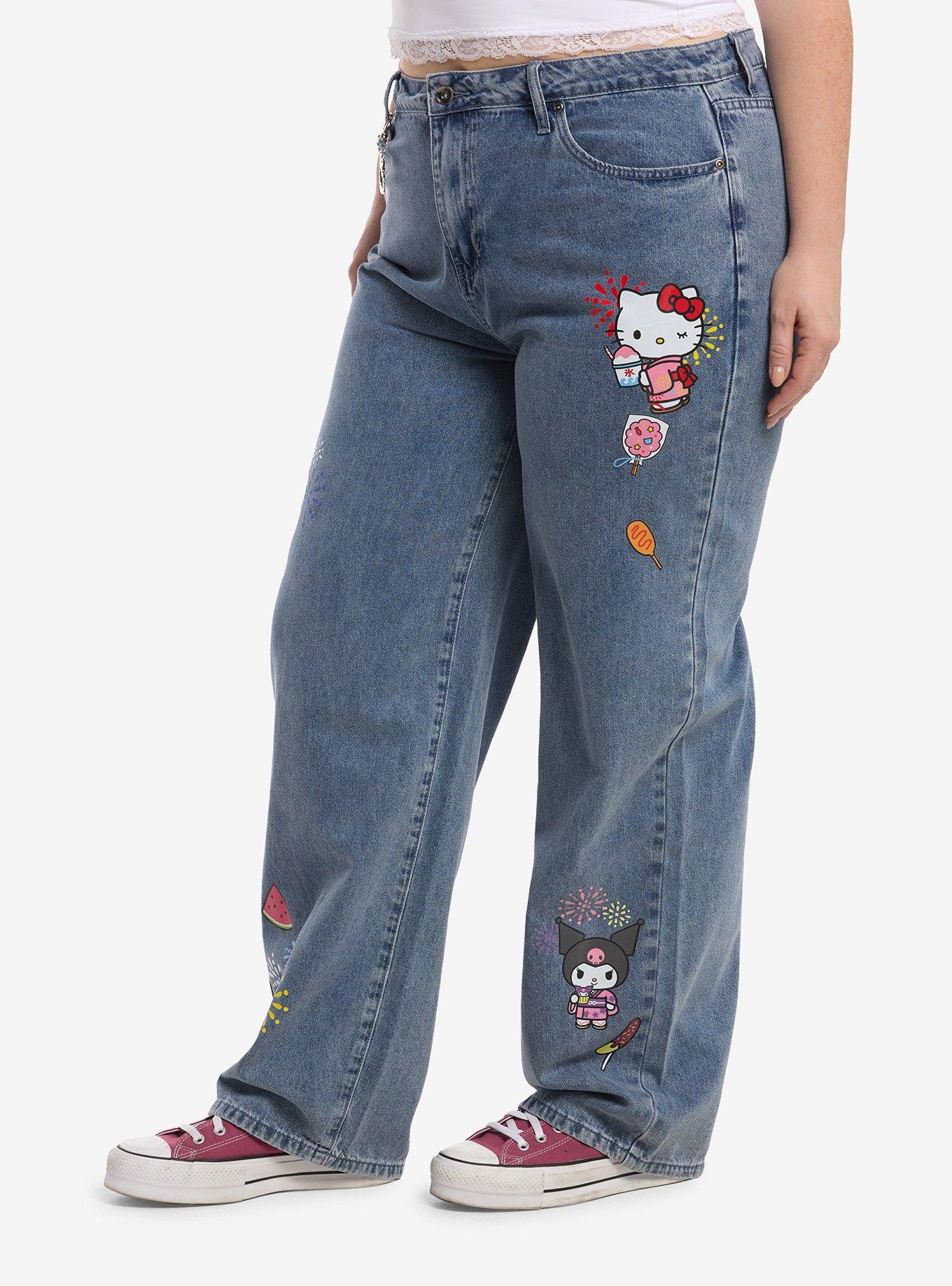 Hello Kitty And Friends Matsuri Keychain Jeans Plus Size, MULTI, alternate
