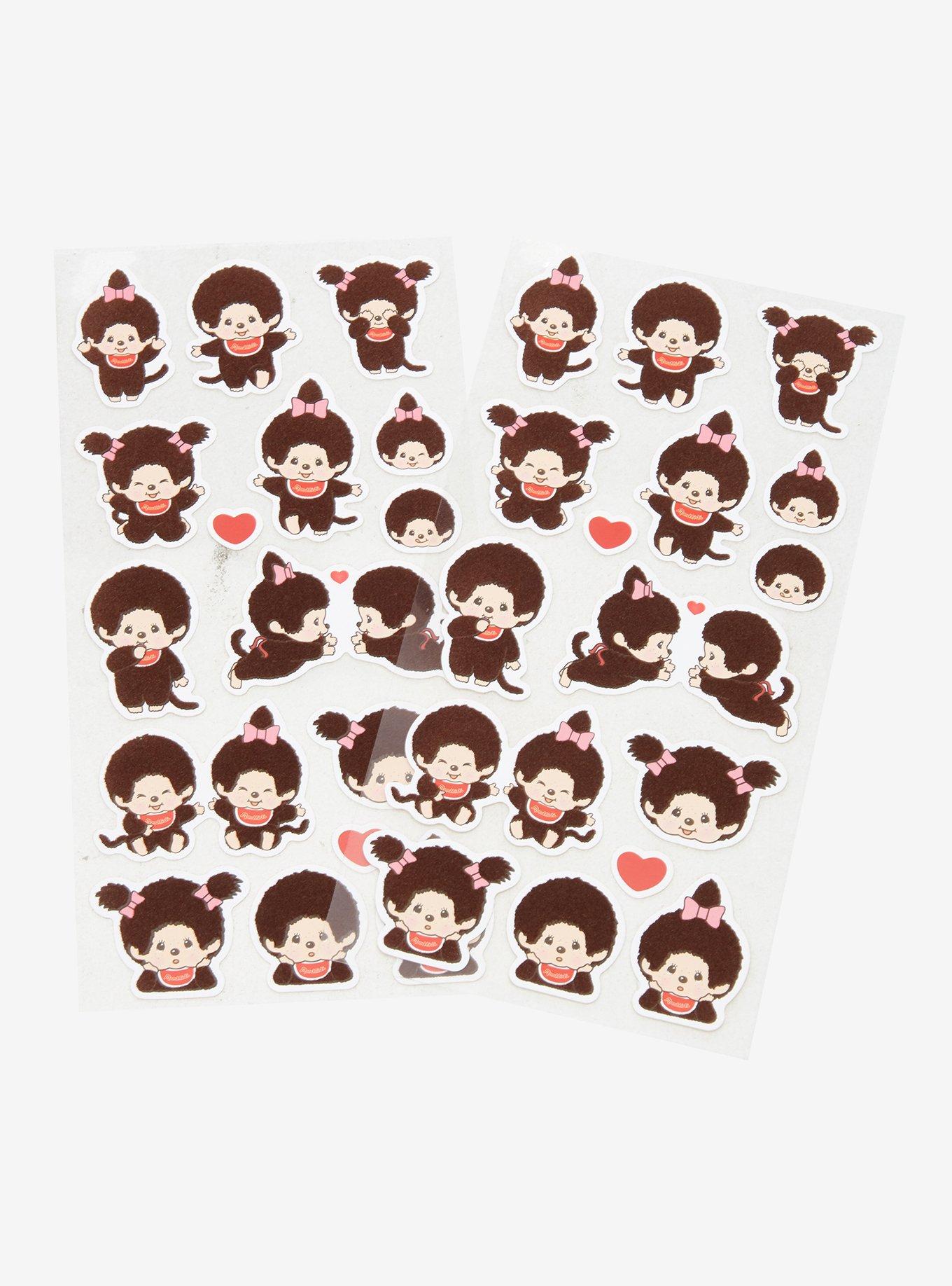 Monchhichi Flocked Sticker Set, , hi-res