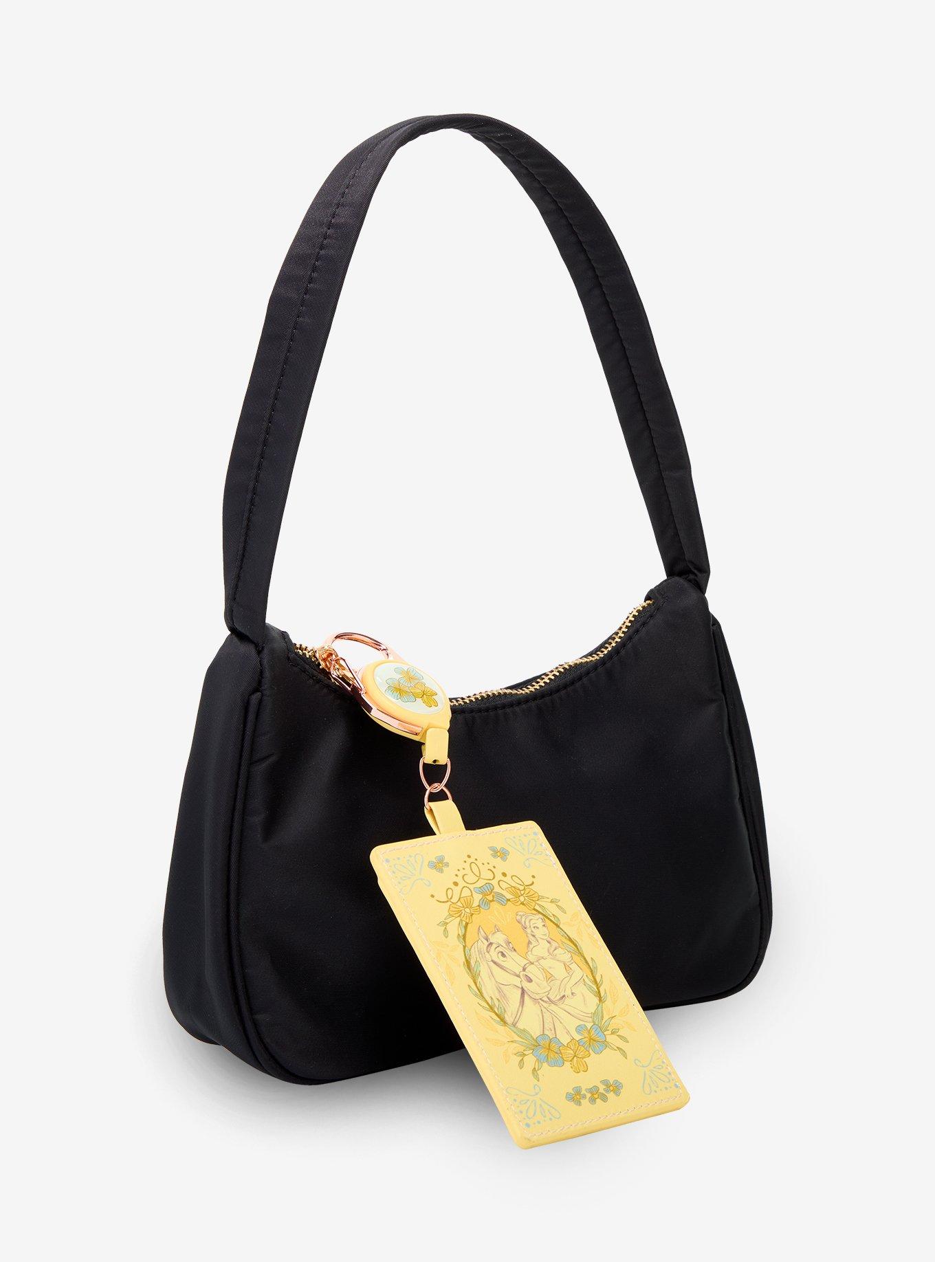 Disney Beauty and The Beast Belle & Philippe Floral Retractable Lanyard - BoxLunch Exclusive, , alternate