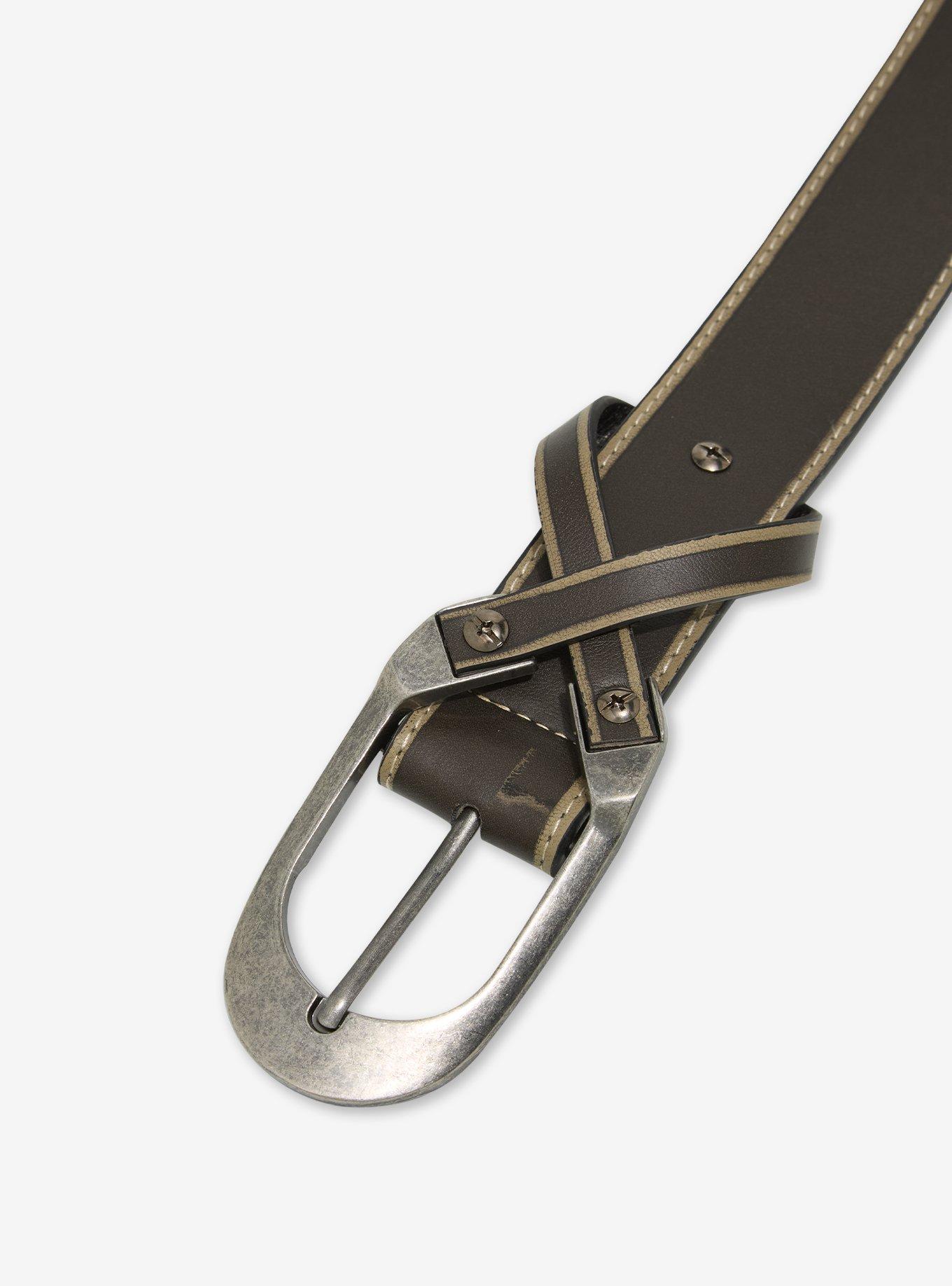 Brown & Tan Trim Belt, , hi-res