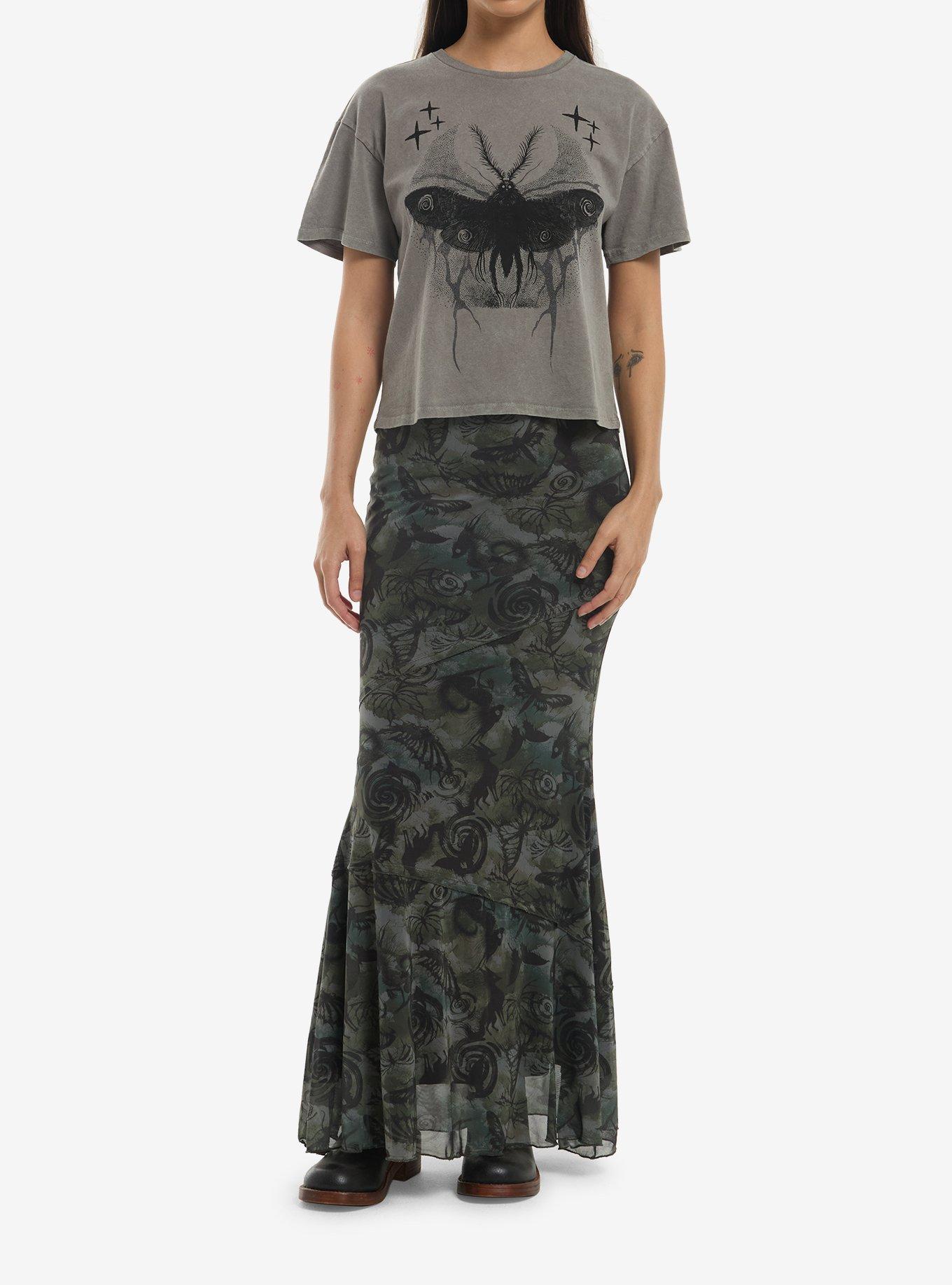 Thorn & Fable Haunted Moth Girls Boxy T-Shirt, , hi-res