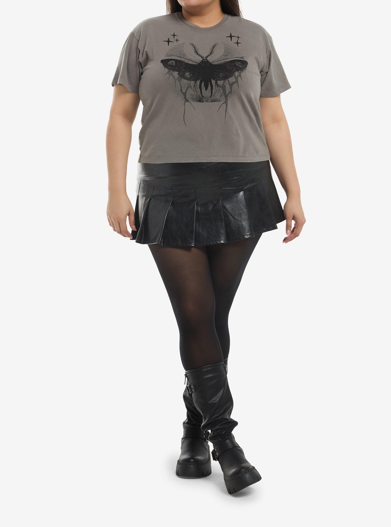 Thorn & Fable Haunted Moth Girls Boxy T-Shirt Plus Size, , hi-res