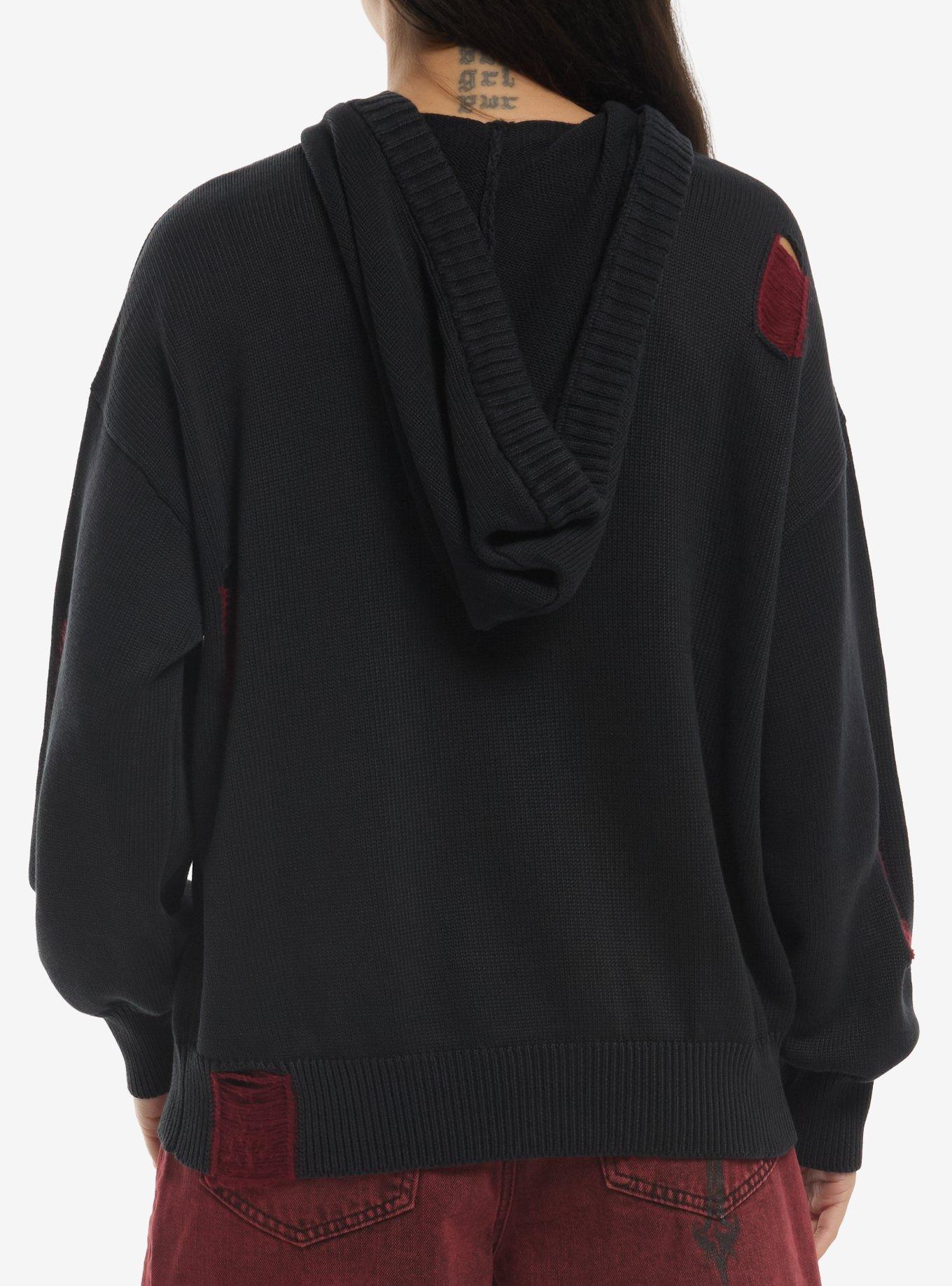 Social Collision Trust No Soul Girls Knit Hoodie, , hi-res