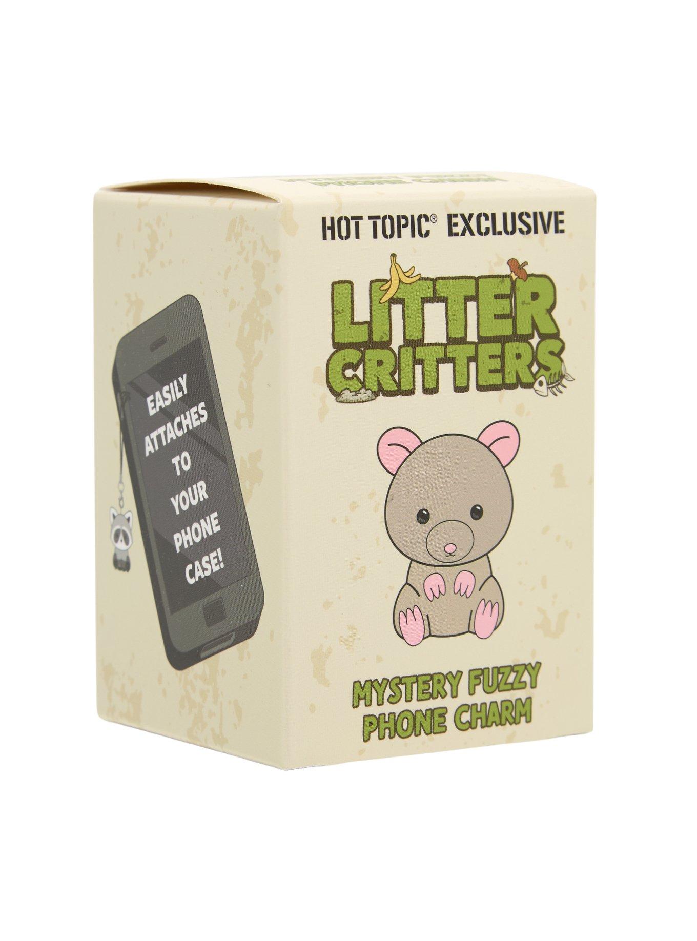 Litter Critters Blind Box Flocked Phone Charm Hot Topic Exclusive, , alternate