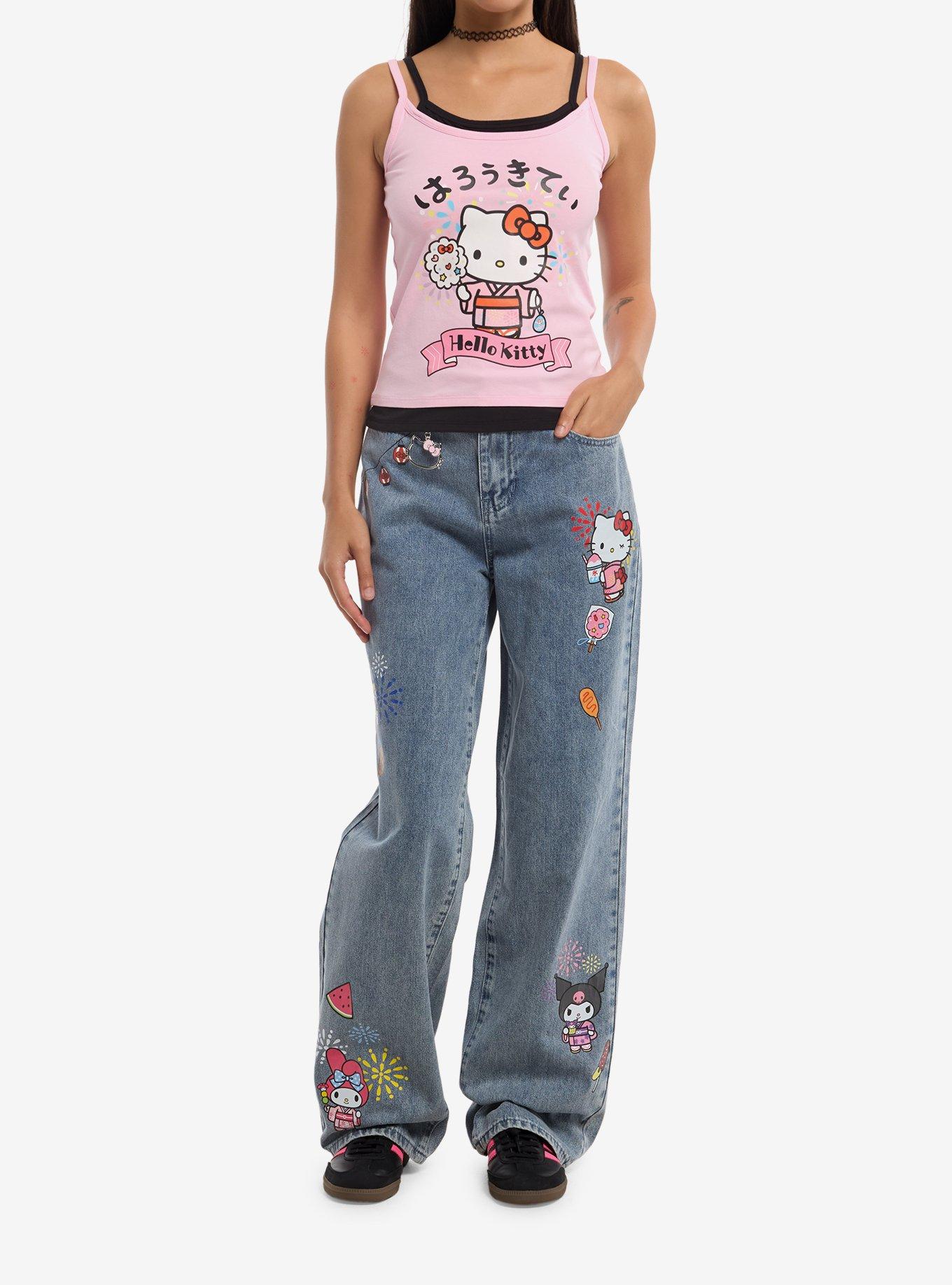 Hello Kitty Matsuri Double Layer Girls Cami, , hi-res