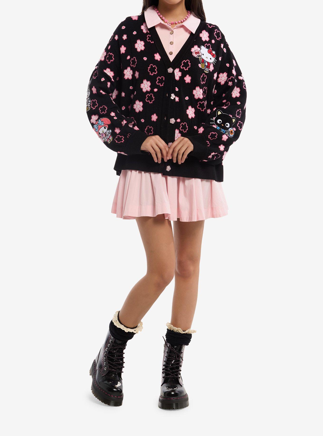 Hello Kitty And Friends Cherry Blossom Girls Cardigan, , hi-res
