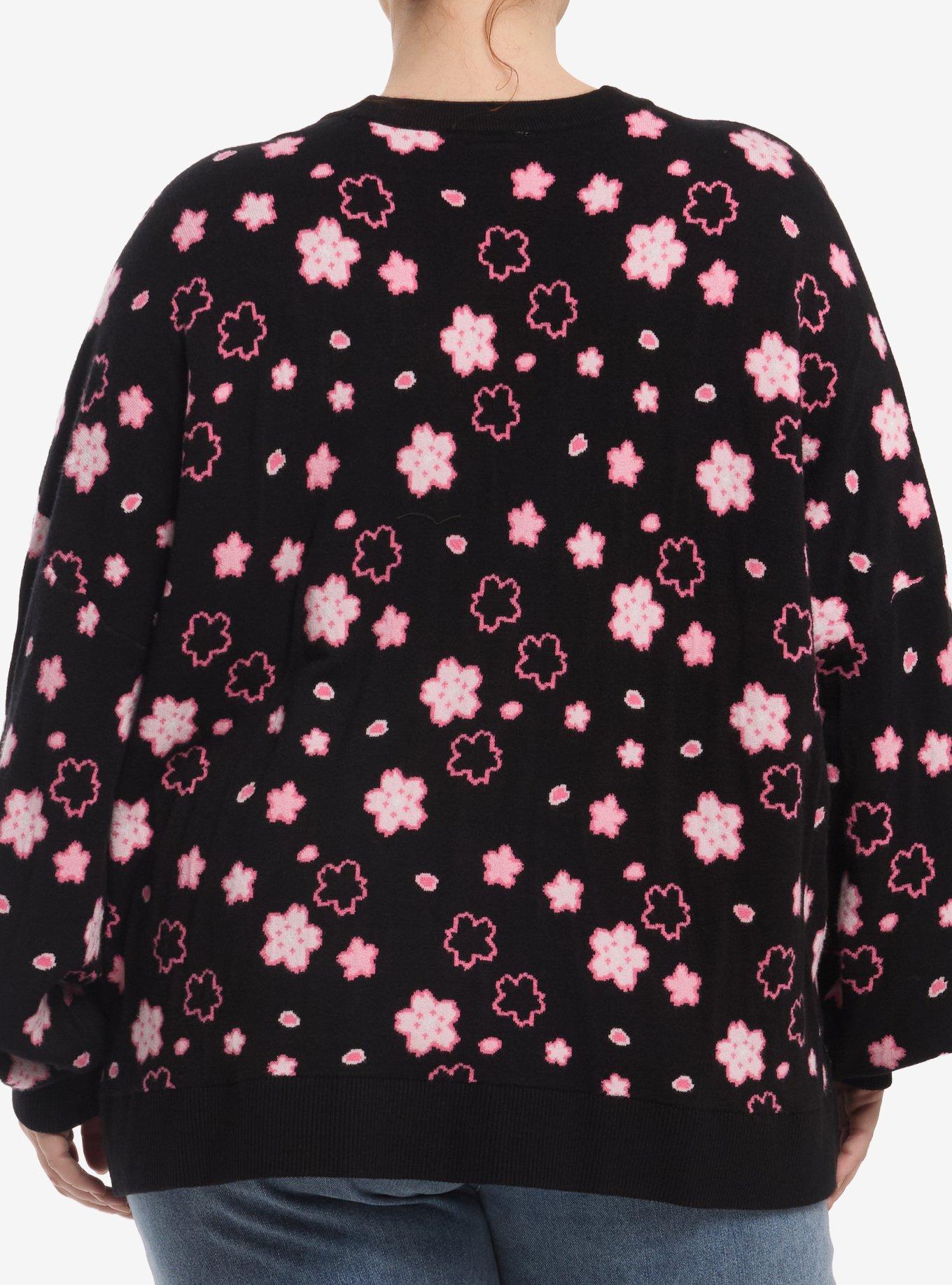 Hello Kitty And Friends Cherry Blossom Girls Cardigan Plus Size, MULTI, alternate