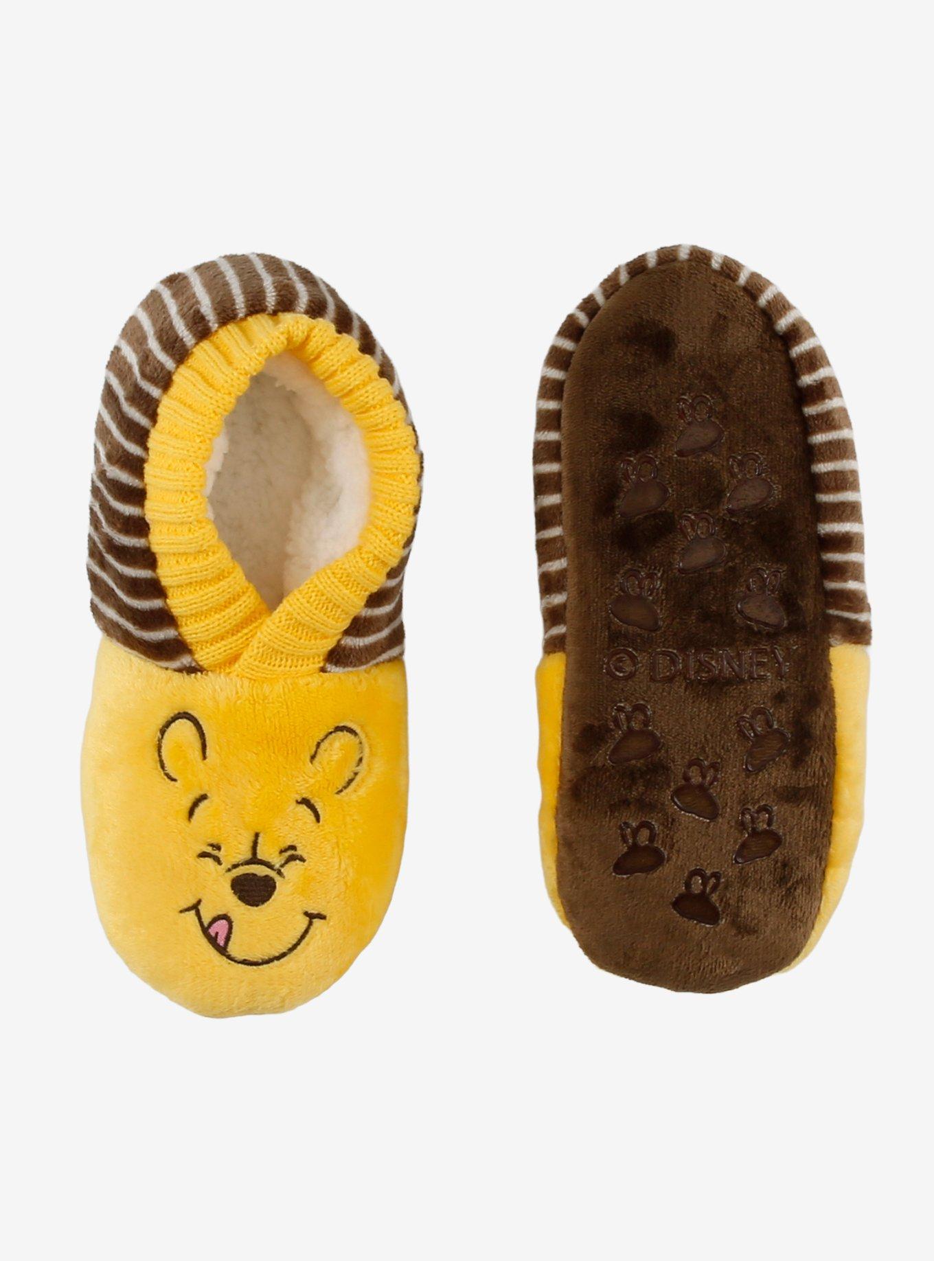 Disney Winnie The Pooh Stripe Cozy Slippers, , hi-res