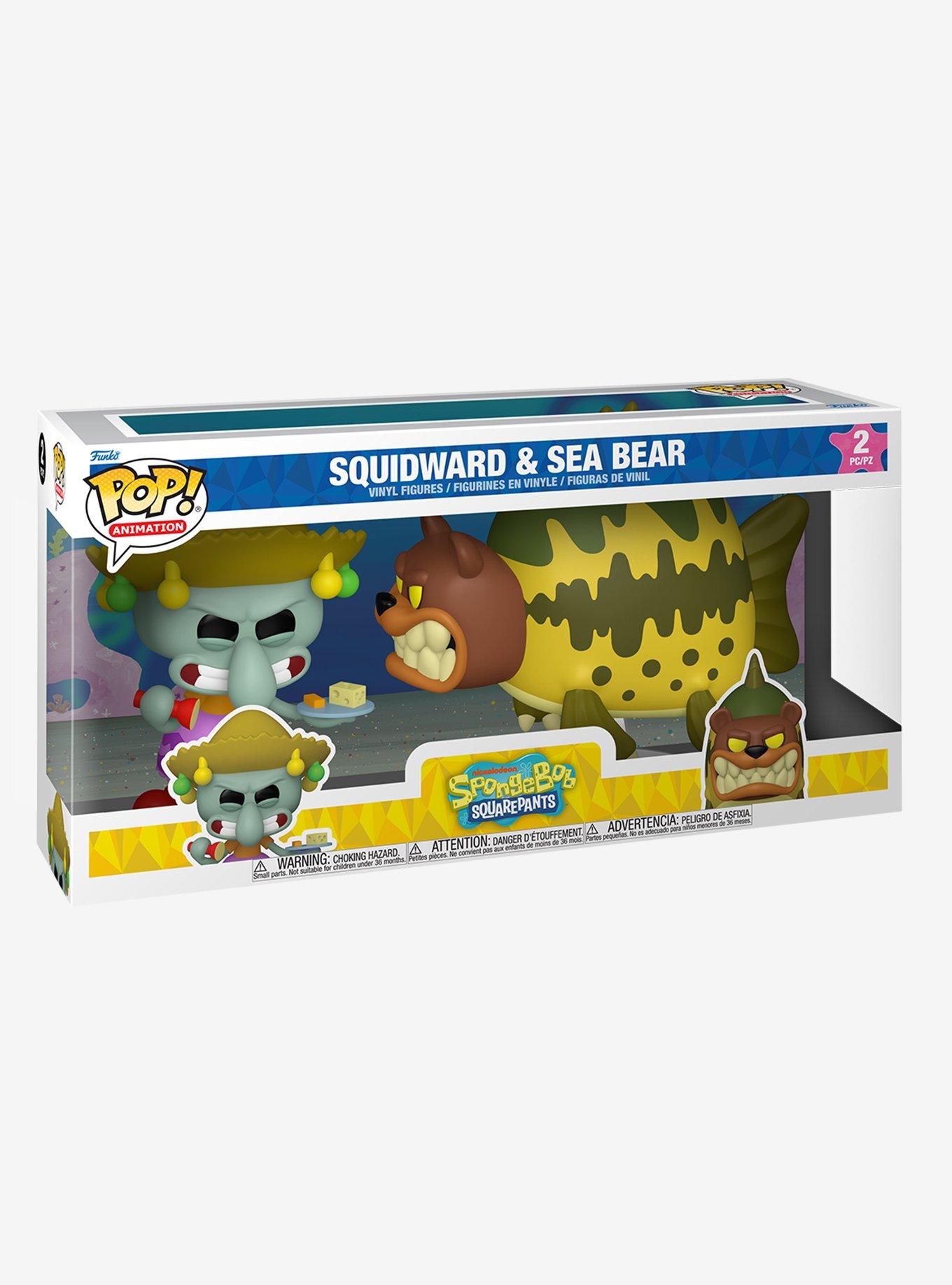 Funko Pop! Animation SpongeBob SquarePants Squidward & Sea Bear Vinyl Figure Set, , hi-res