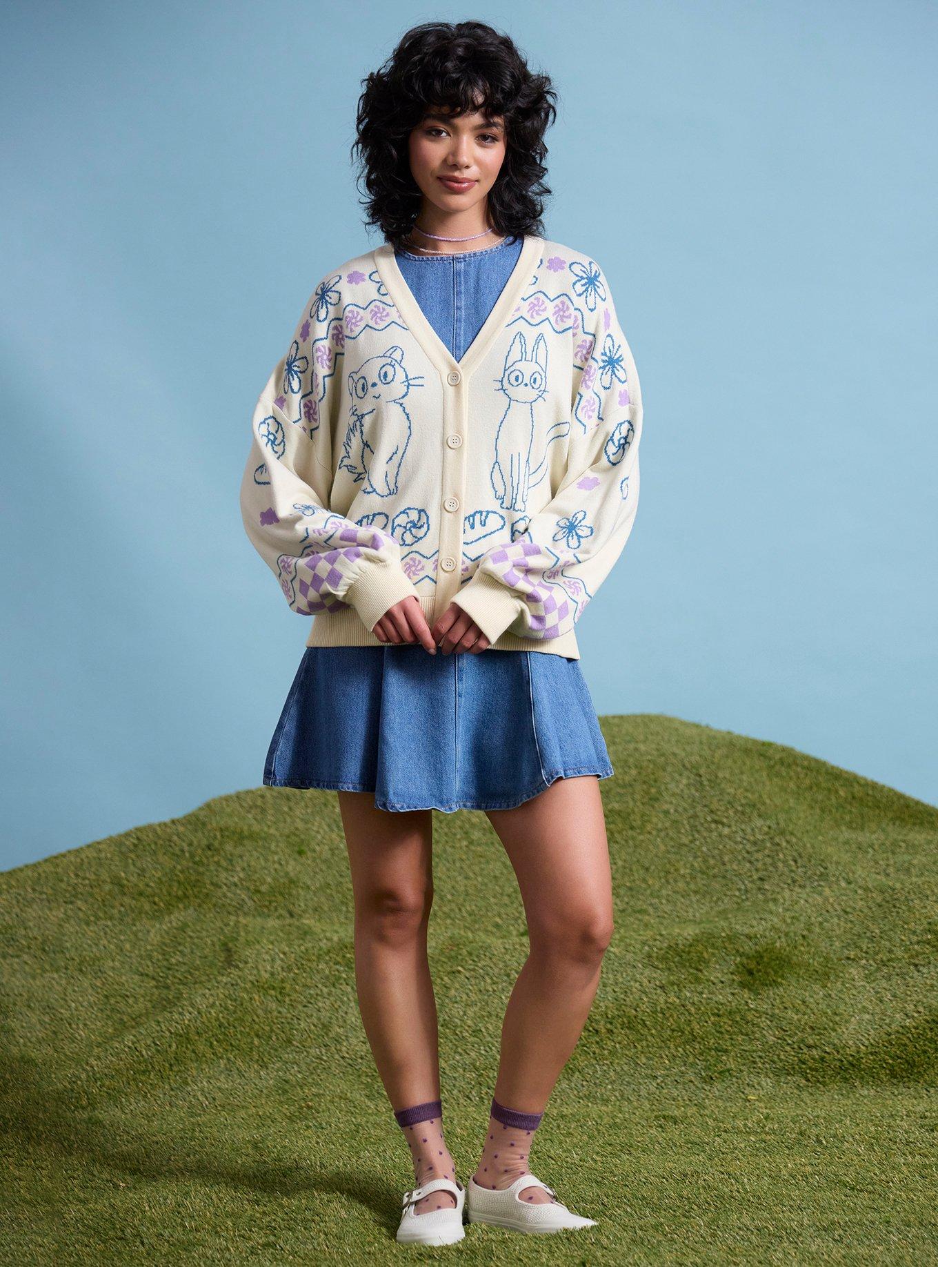 Her Universe Studio Ghibli&reg; Kiki's Delivery Service Cats Girls Cardigan, , hi-res