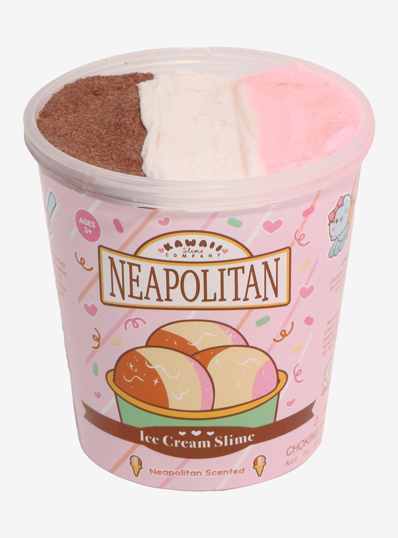 Kawaii Slime Company Ice Cream Neapolitan Scented Slime, , hi-res
