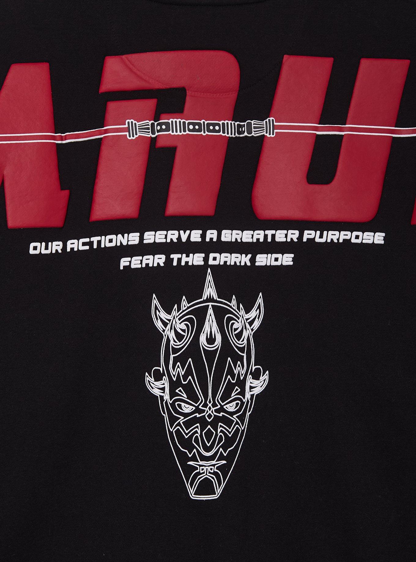 Star Wars Darth Maul Icons Crewneck &mdash; BoxLunch Exclusive, BLACK, alternate