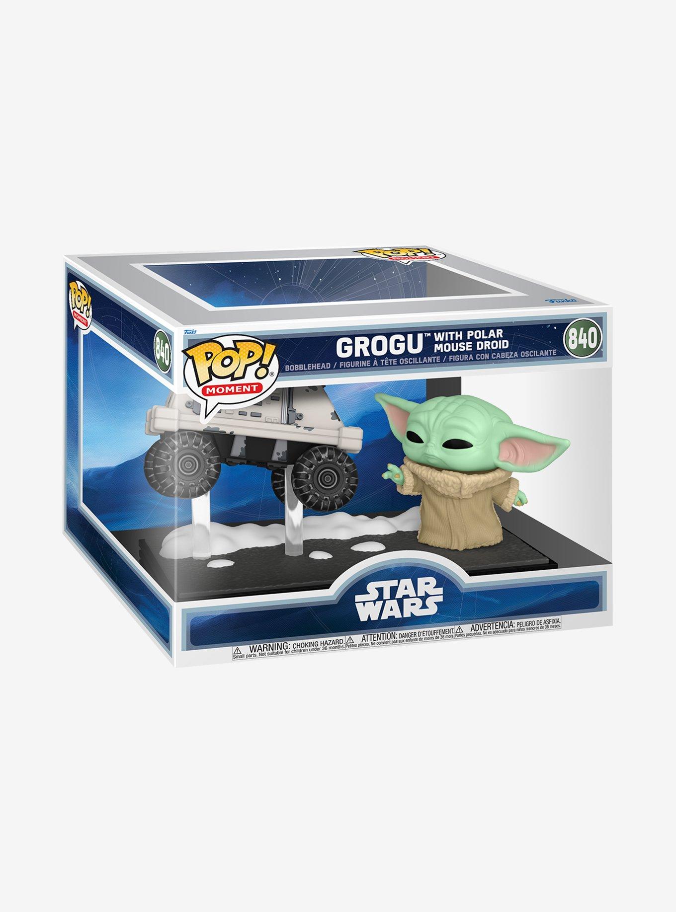 Funko Pop! Moment Star Wars The Mandalorian and Grogu Grogu with Polar Mouse Droid Vinyl Bobblehead, , hi-res