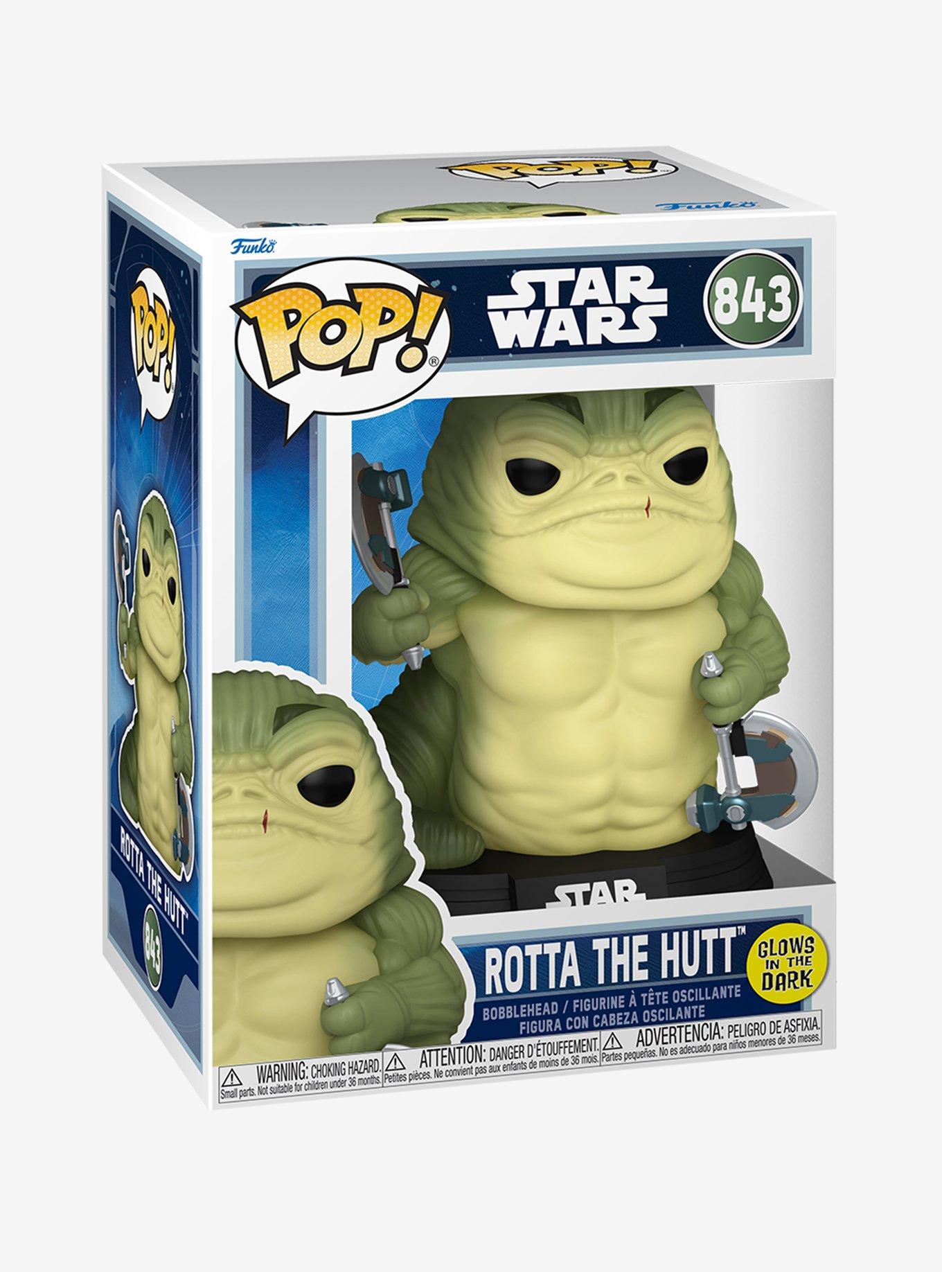 Funko Pop! Star Wars The Mandalorian and Grogu Rotta the Hutt Glow-in-the-Dark Vinyl Bobblehead, , hi-res
