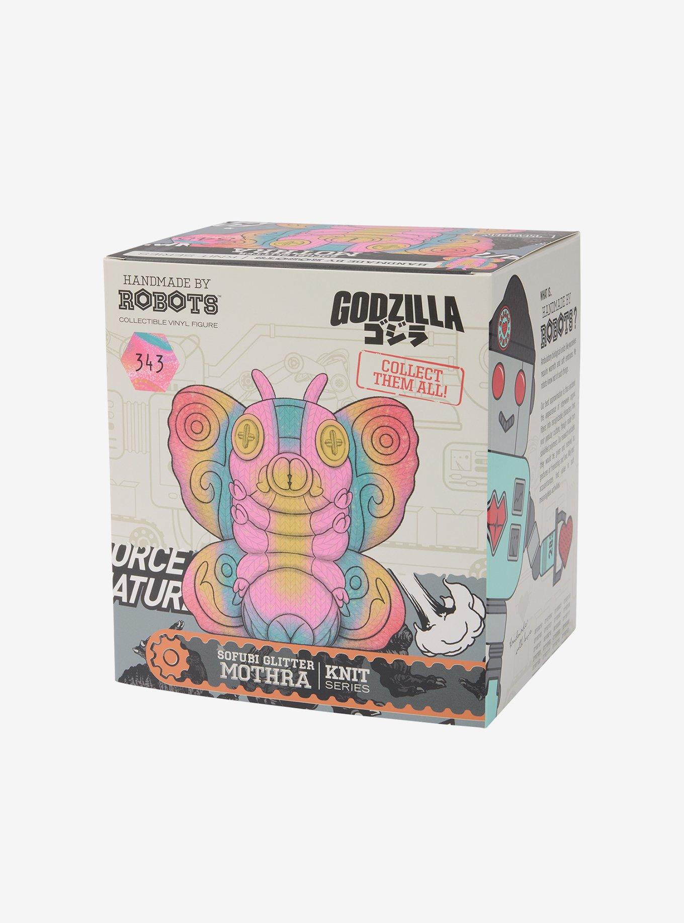 Godzilla Toho Mothra (Sofubi Spray Glitter) Handmade By Robots Vinyl Figure, , alternate