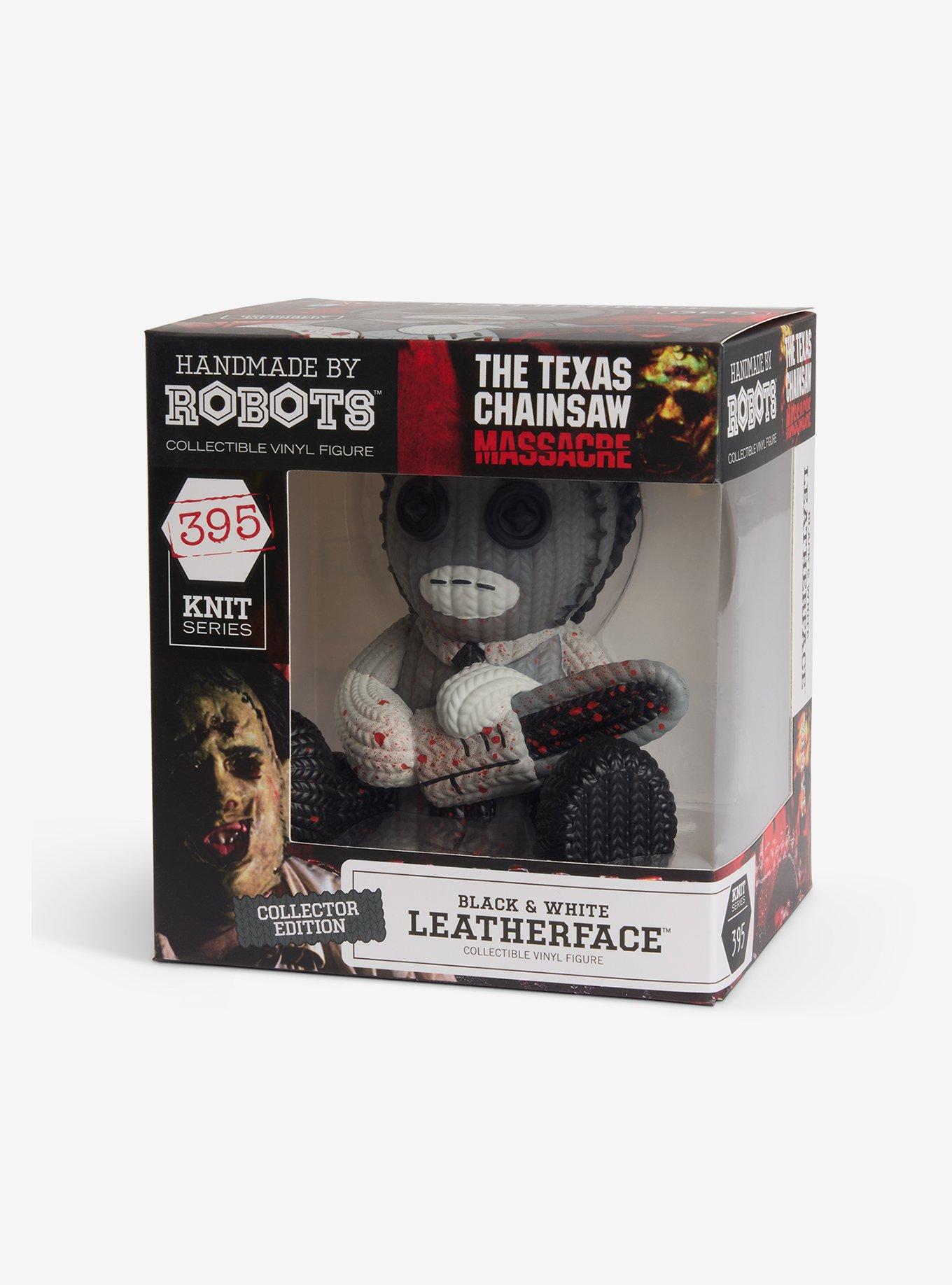 Texas Chainsaw Massacre Leatherface (Bloody B&W) Handmade By Robots Vinyl Figure, , alternate