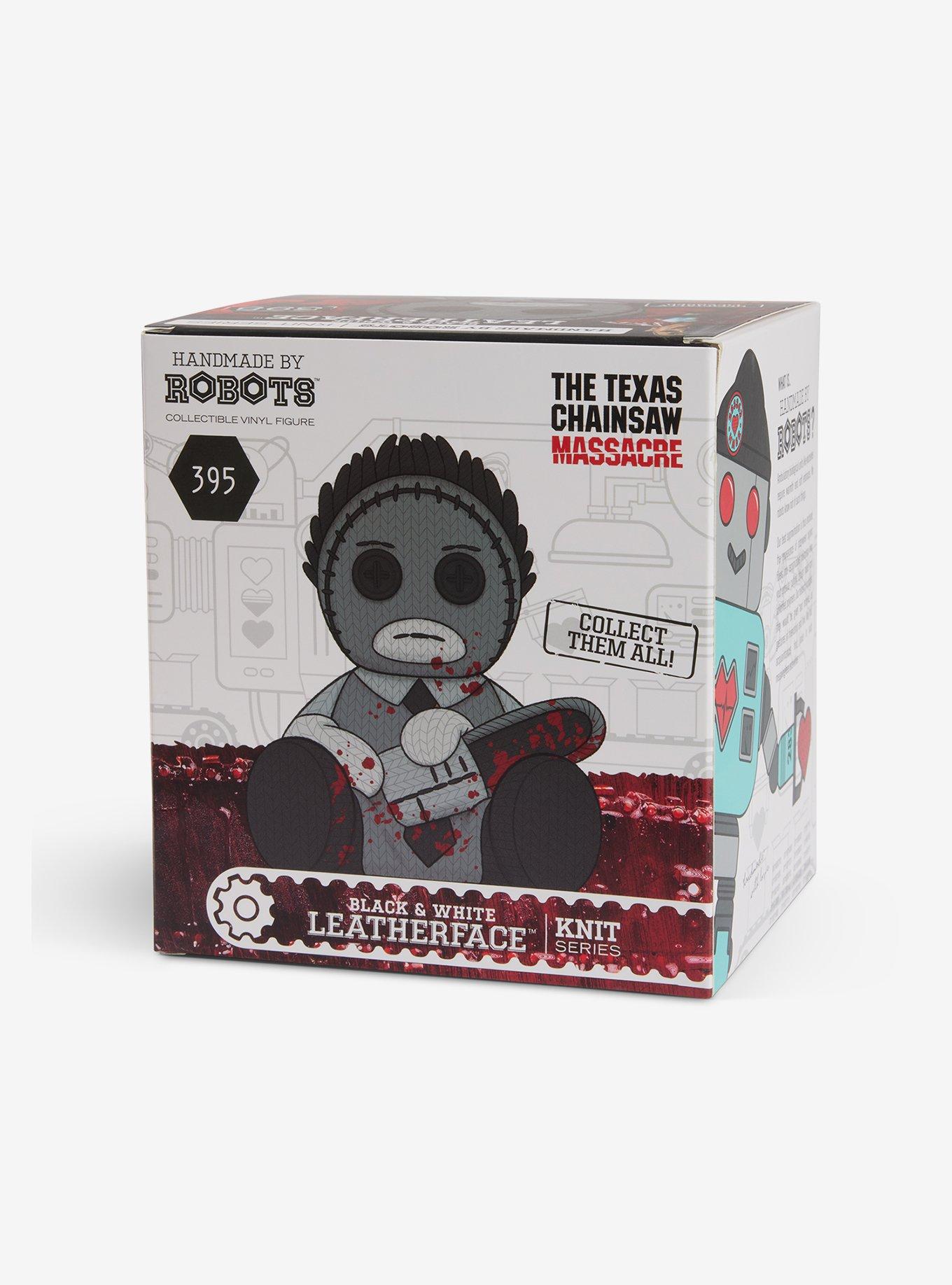 Texas Chainsaw Massacre Leatherface (Bloody B&W) Handmade By Robots Vinyl Figure, , alternate