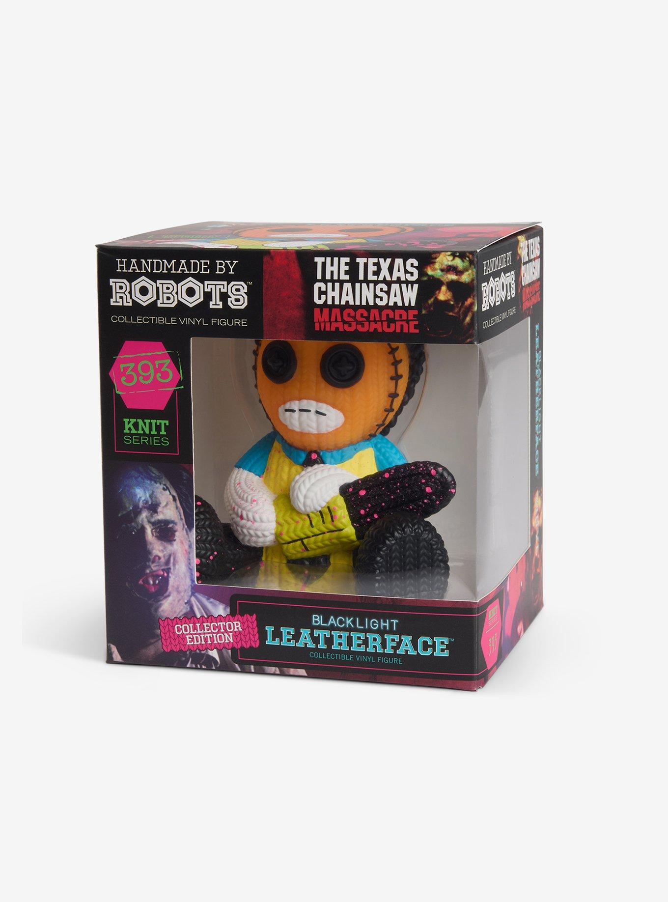 Texas Chainsaw Massacre Leatherface (Blacklight) Handmade By Robots Vinyl Figure, , alternate