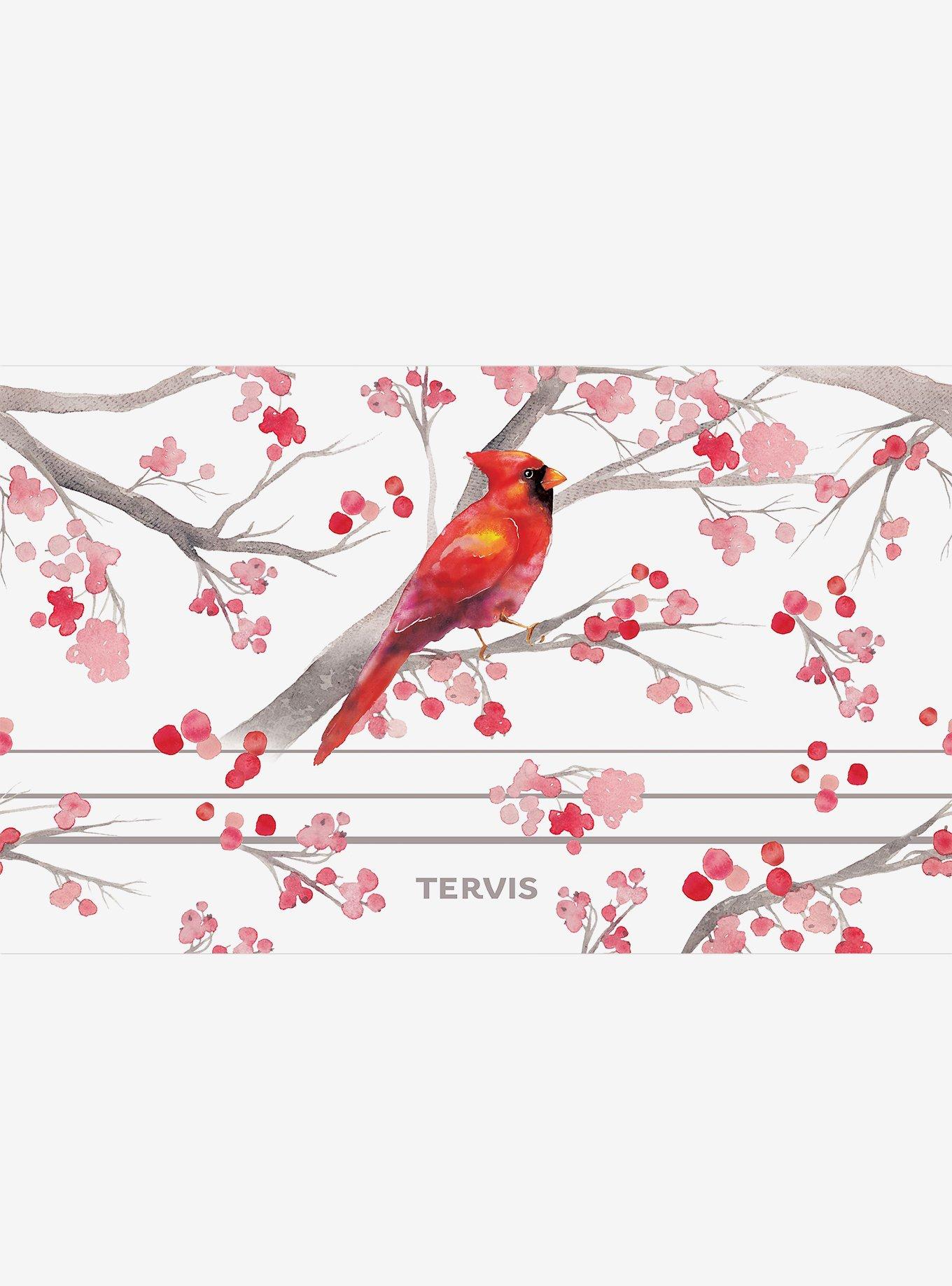 Christmas Cardinal and Berry Branches 20oz Tumbler with Slider Lid, , hi-res