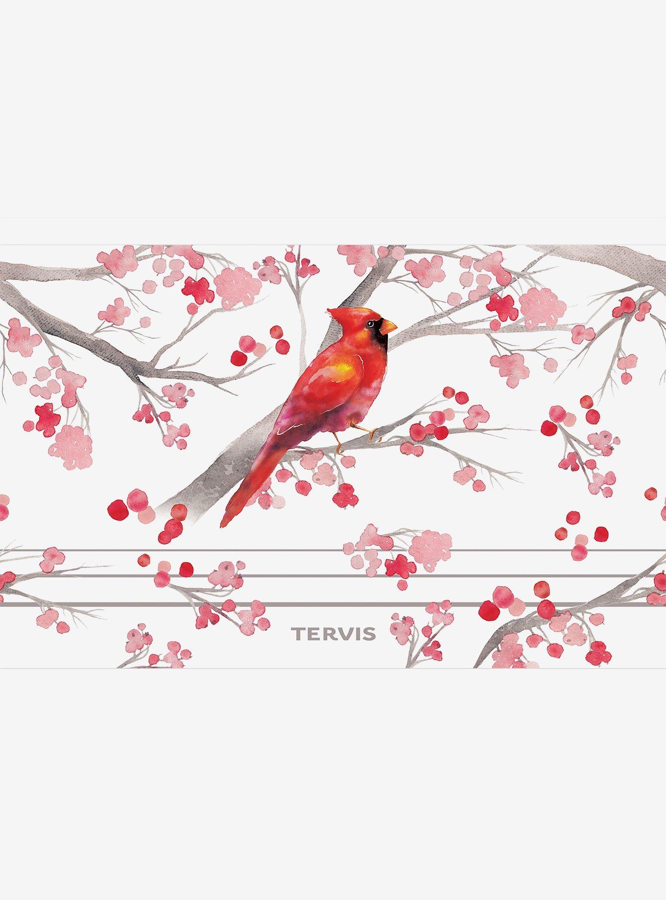 Christmas Cardinal and Berry Branches 30oz Tumbler with Slider Lid, , hi-res