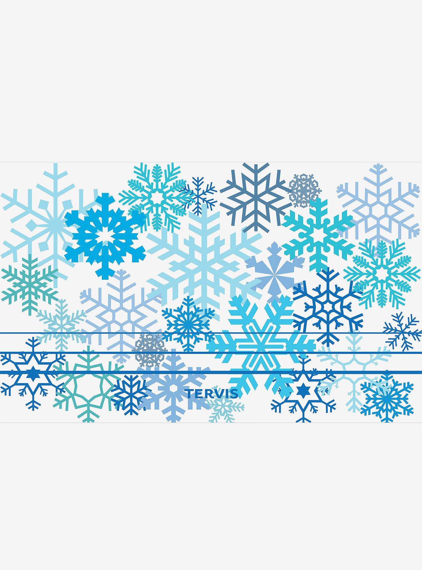 Christmas Blue Winter Snowflakes 20oz Tumbler with Slider Lid, , hi-res